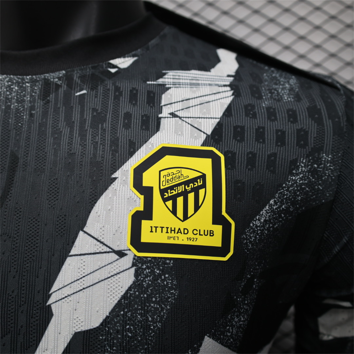AlphaJersey-Al Ittihad Jeddah United 25-26 Black Pre-Match Jersey - Player Version