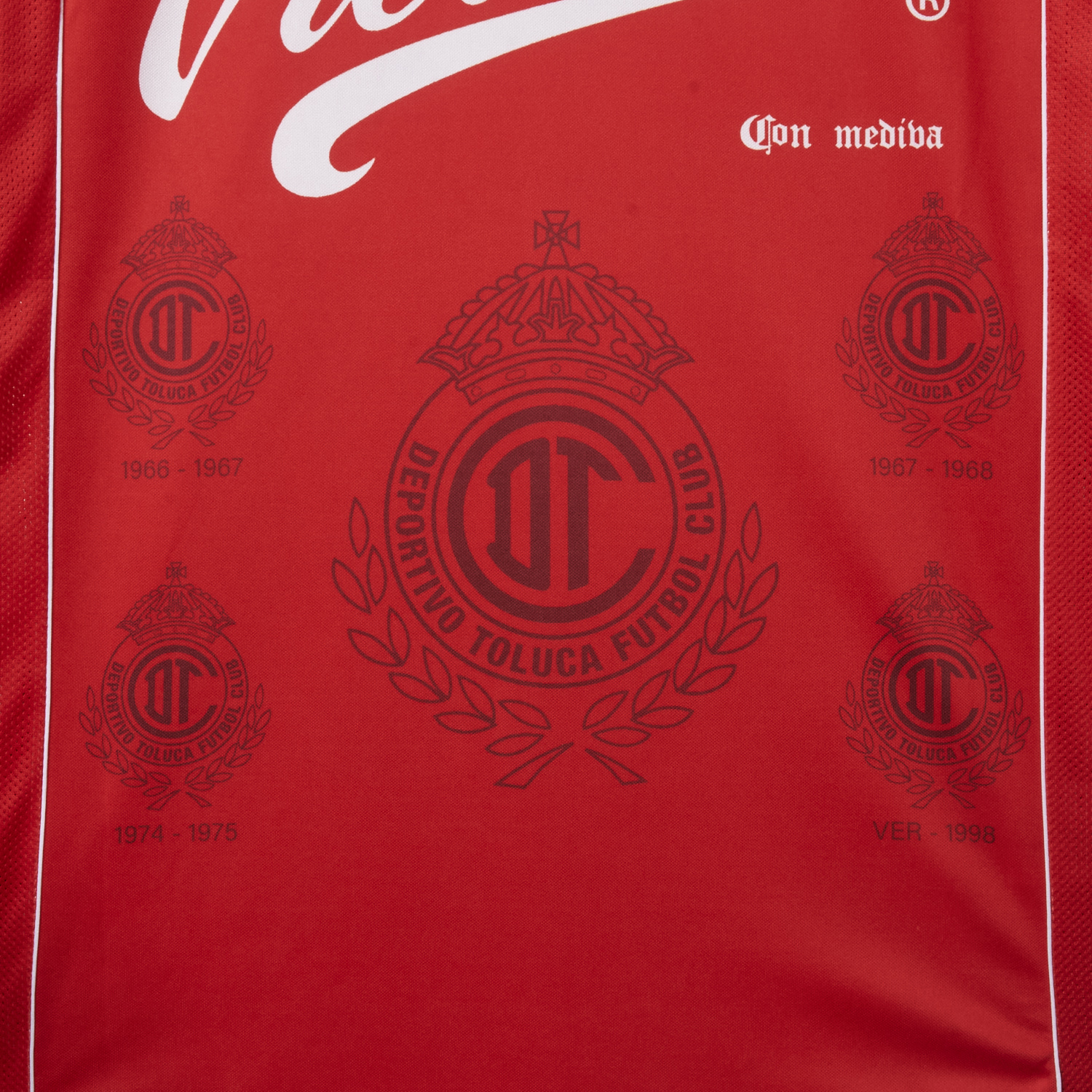 AlphaJersey-Retro Toluca 1998-99 Home Red Jersey