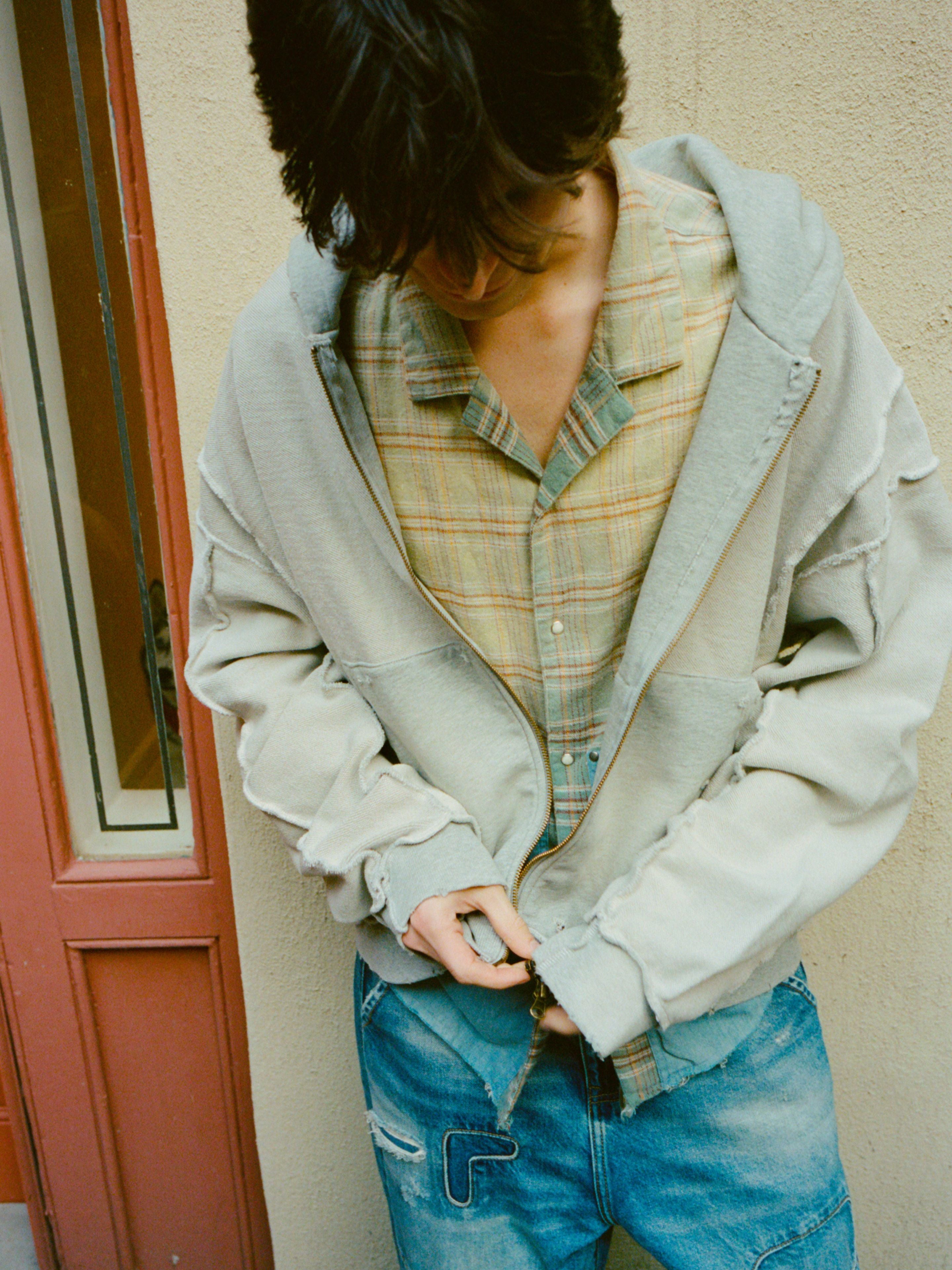 Plaid Denim Shirt | Modern Menswear by yycbvcnbmmnbm