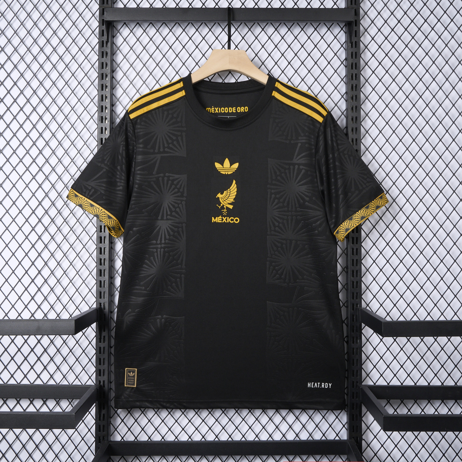 AlphaJersey-Mexico 2025 Gold Cup Home Black Jersey - Fans Version