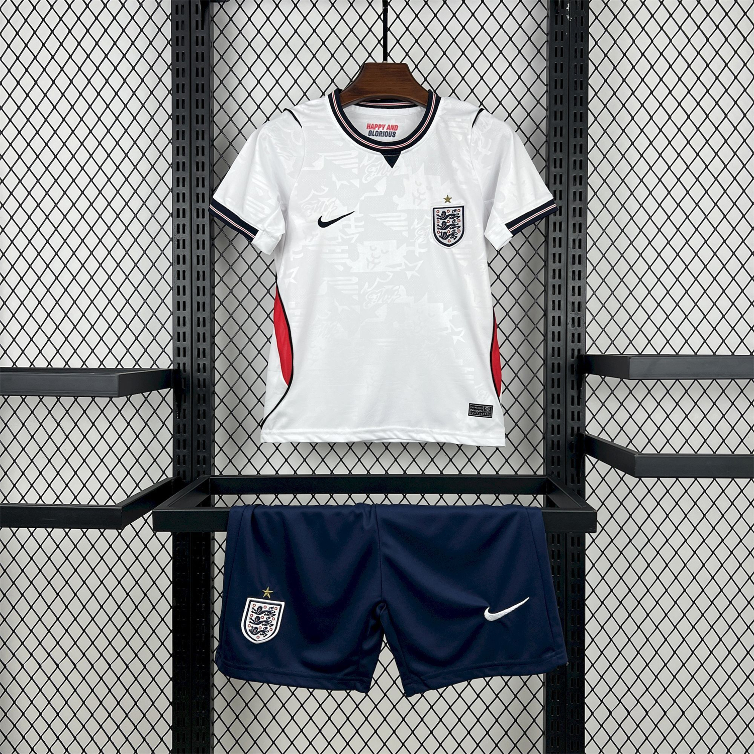 AlphaJersey-England 2026 Home White Men's Adult Jersey Set - Fans Version