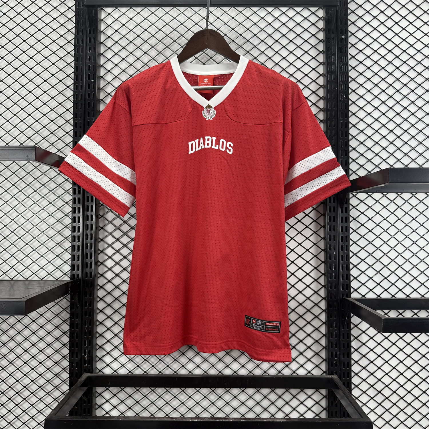 AlphaJersey-Toluca 25-26 Red Diablos Baseball Jersey