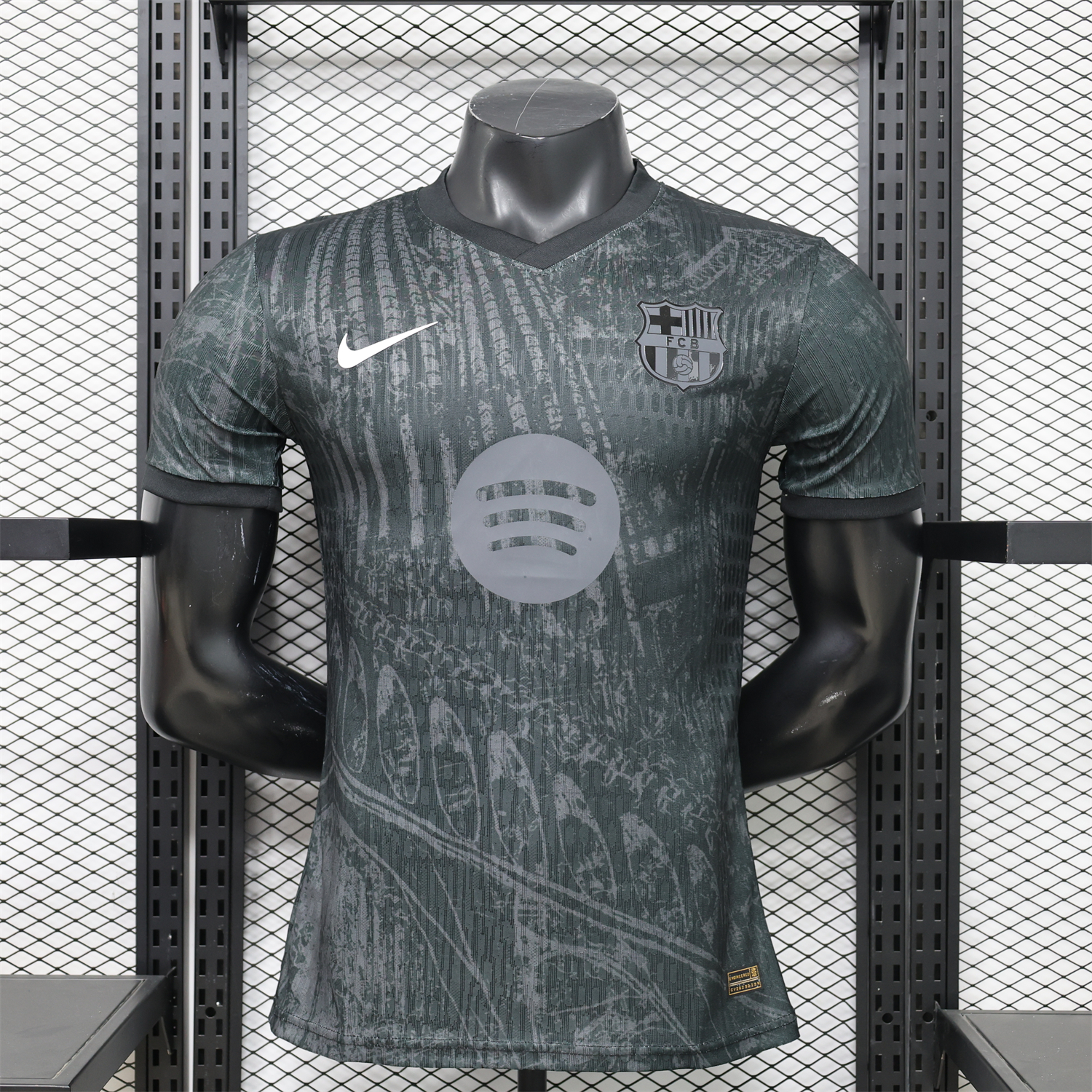 AlphaJersey-Barcelona 25-26 Grey And Black Special Jersey - Player Version