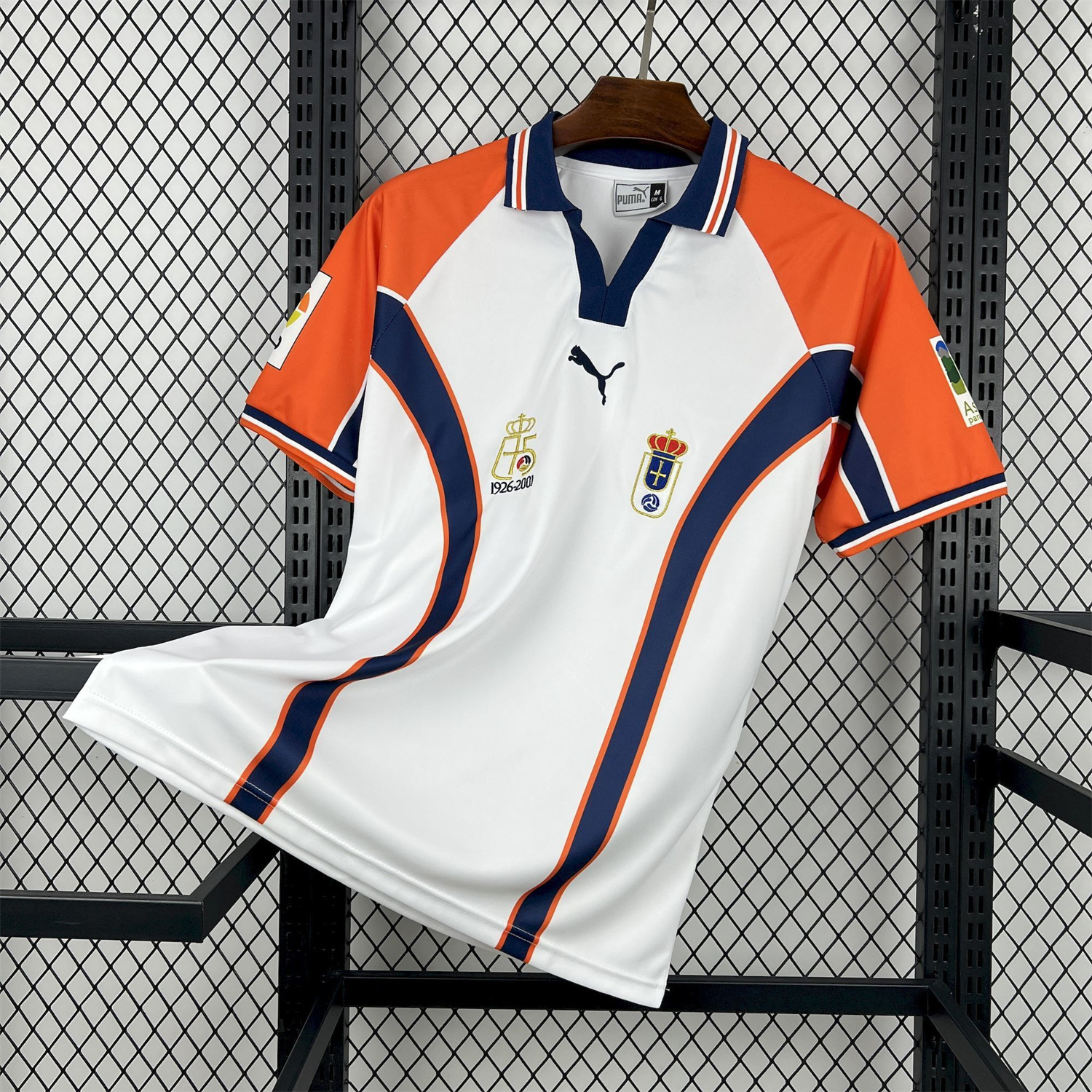 AlphaJersey-Retro Real Oviedo 2000-01 Away White Jersey