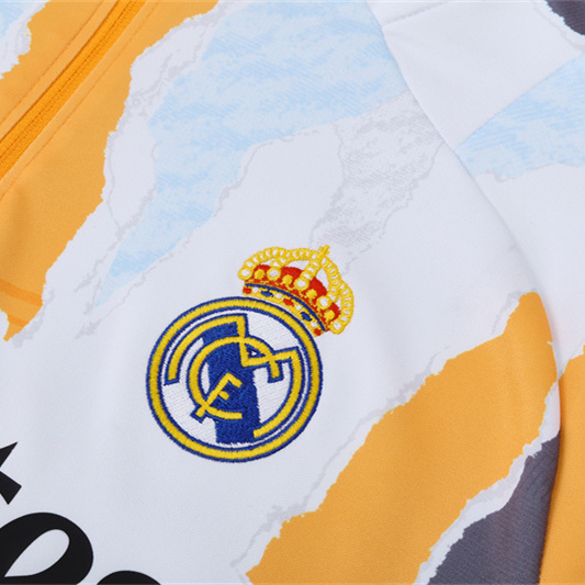 AlphaJersey-Real Madrid 2025 Long Sleeve Training Set - Three Color Mixing