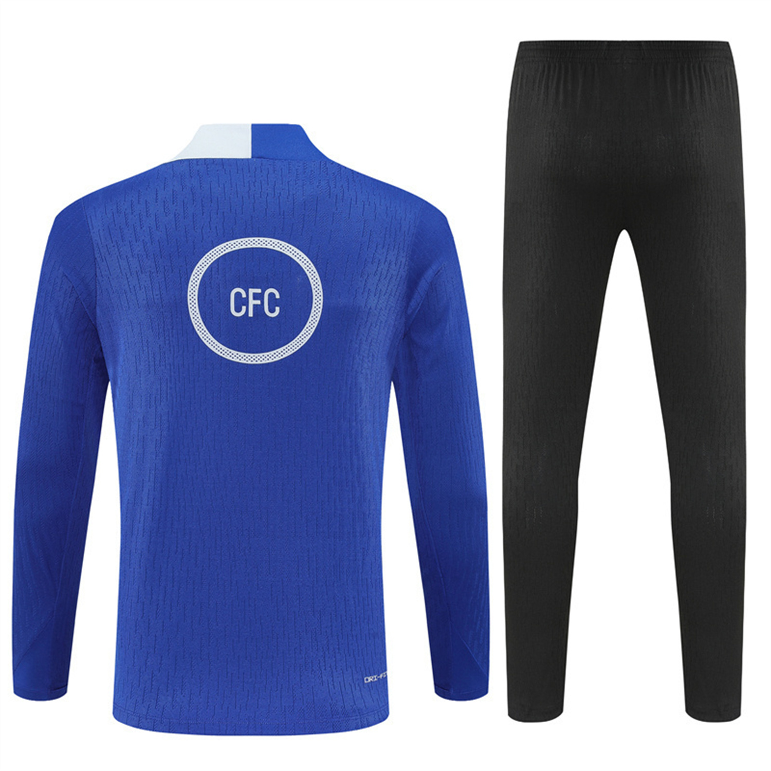 AlphaJersey-C.H.E.L.S.E.A 25-26 Kids Long Sleeve Training Set - Player Version - Blue Top and Black Pants