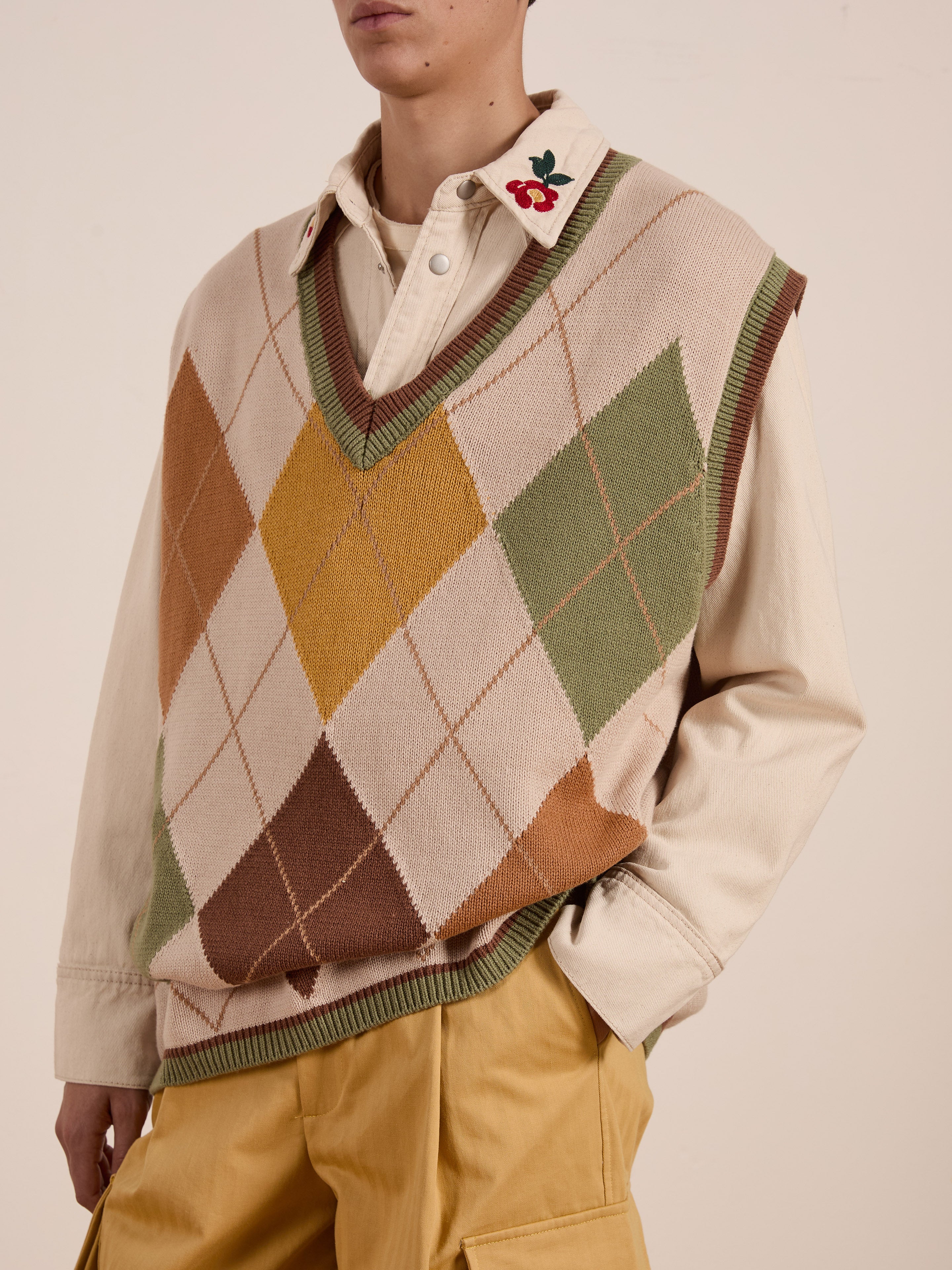 Argyle Knit Vest | Modern Menswear by yycbvcnbmmnbm