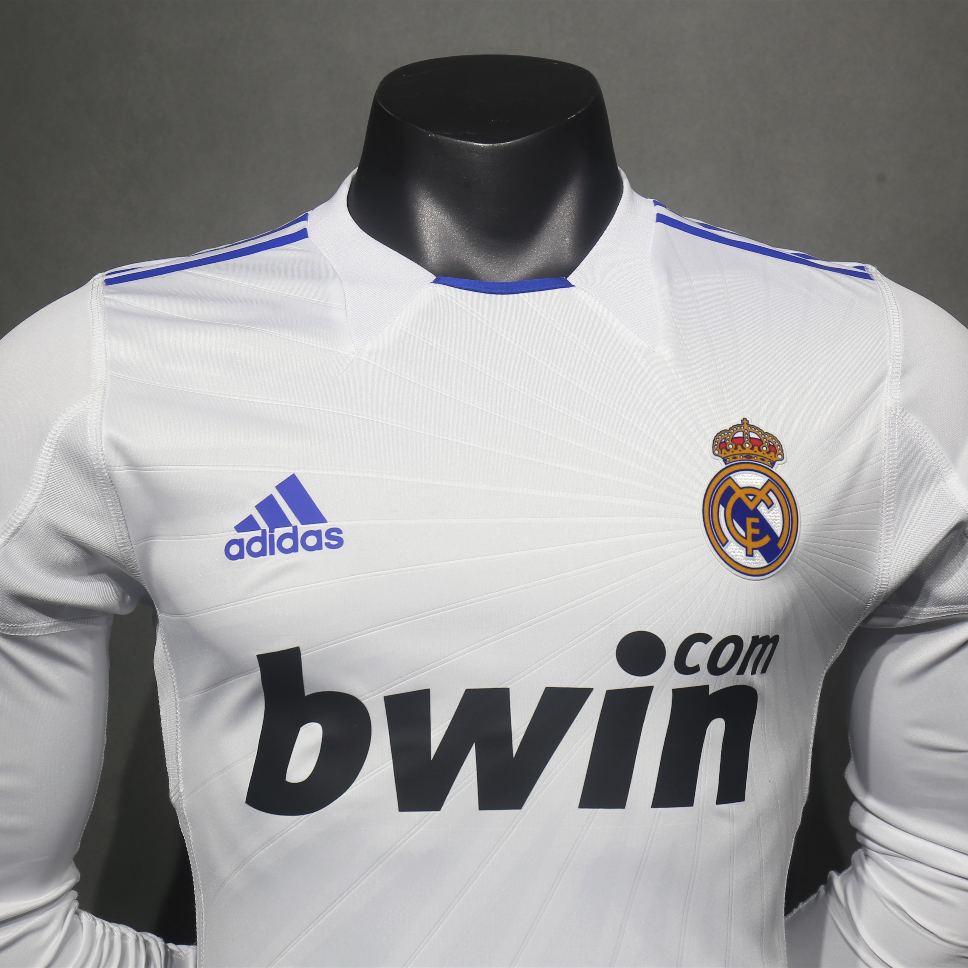AlphaJersey-Retro Real Madrid 10-11 Home Long Sleeve Jersey - Player Version