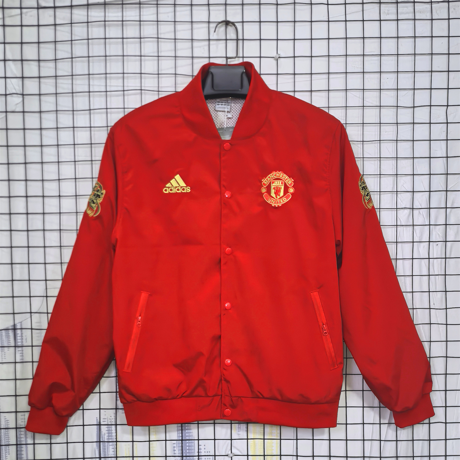 AlphaJersey-Retro Manchester United 2019-20 Red Windbreaker Jacket