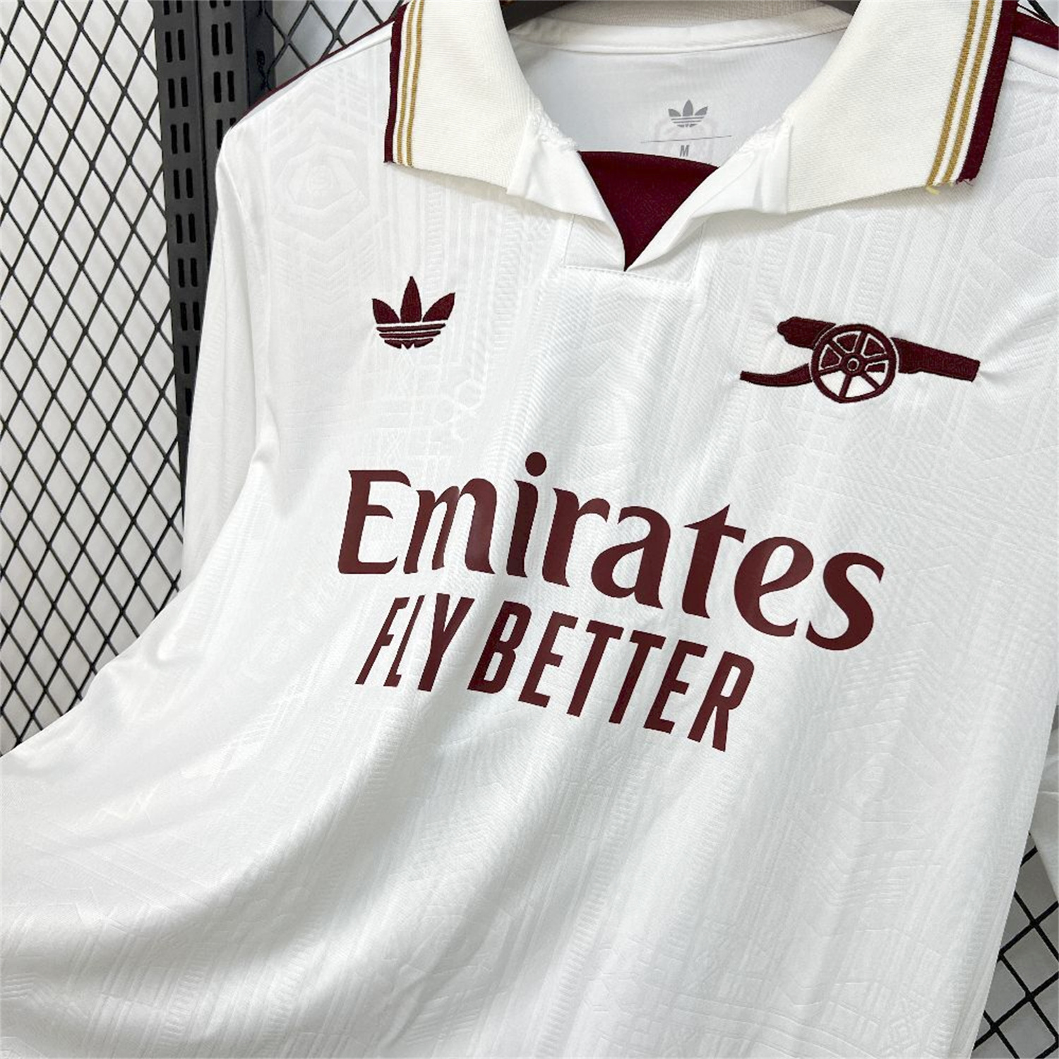AlphaJersey-Arsenal 25-26 Third White Long Sleeves Jersey - Fans Version