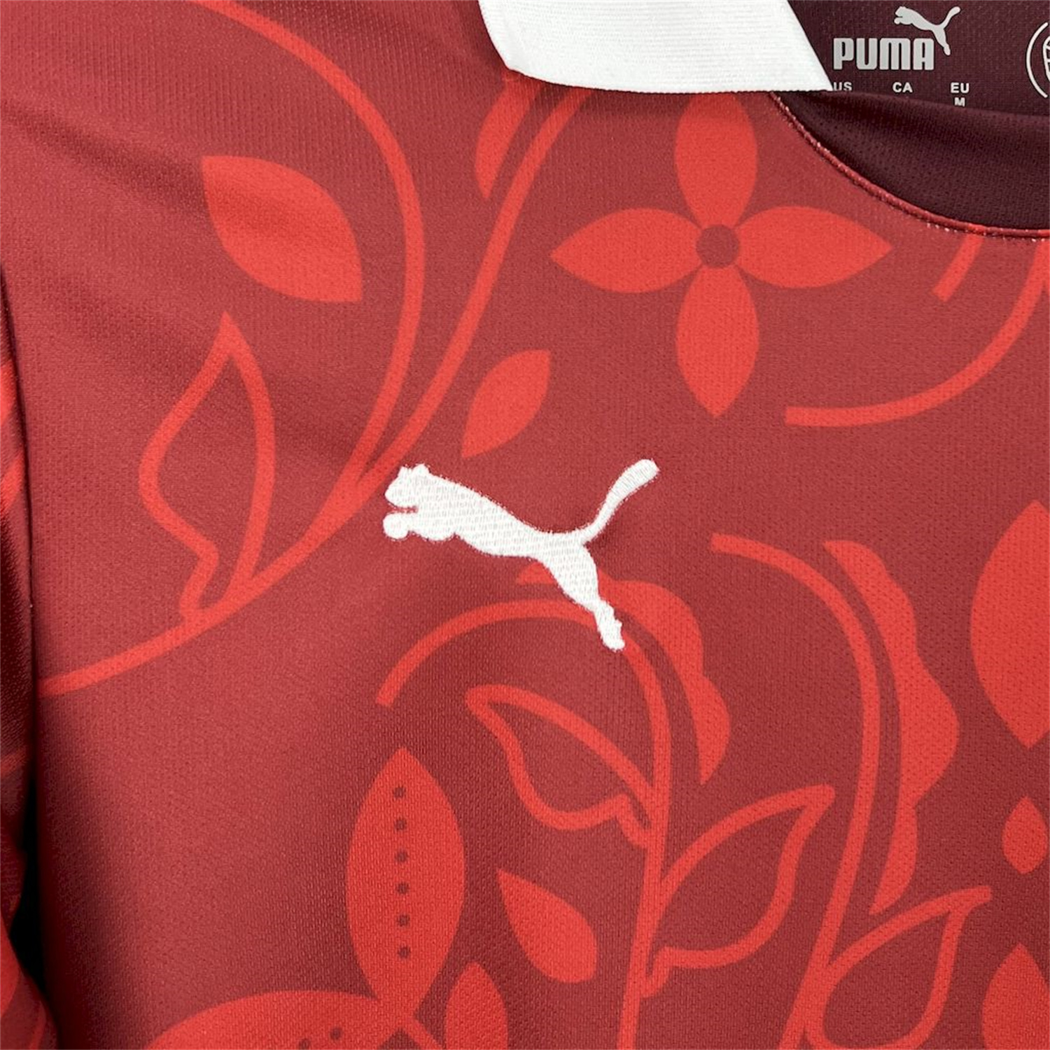 AlphaJersey-Portugal 2025-26 Red Flower Training Jersey - Fans Version