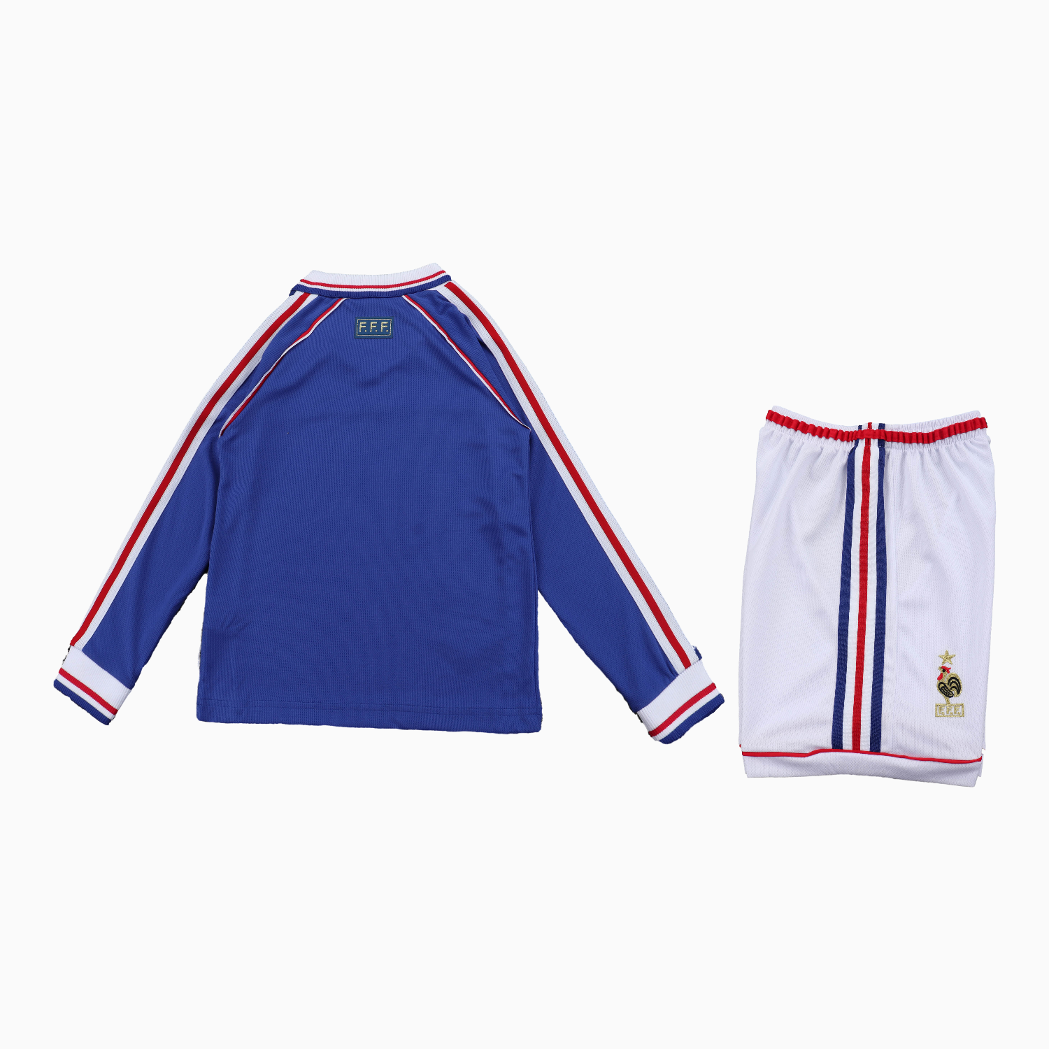 AlphaJersey-Retro France 1998 Home Long Sleeves Kids Kit
