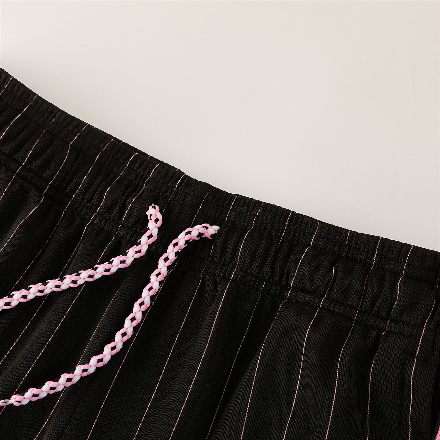 AlphaJersey-Juventus 26-27 Short-Sleeve Training Set - Pink Lines Black Top & Shorts