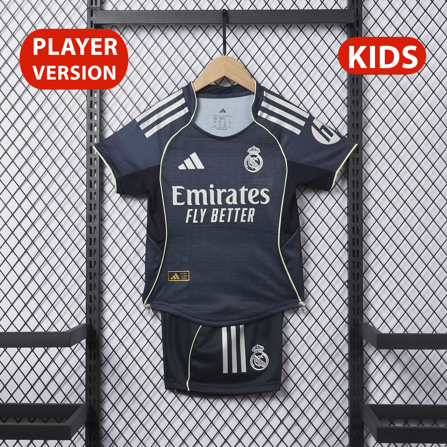 AlphaJersey-Real Madrid 25-26 Away Kids Kit - Player Version