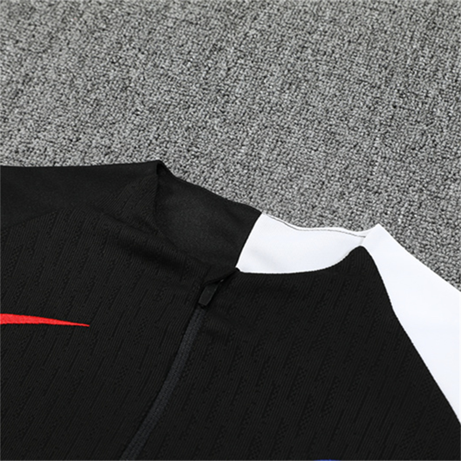 AlphaJersey-Paris Saint-Germain PSG 25-26 Kids Long Sleeve Training Set - Player Version - Black Top and Black Pants