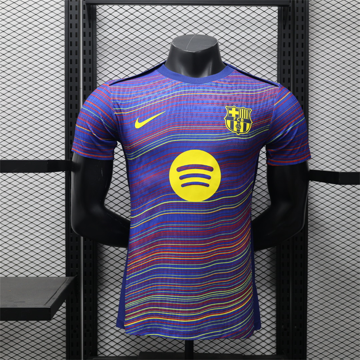 AlphaJersey-Barcelona 25-26 Purple Camouflage Pre-Match Jersey - Player Version