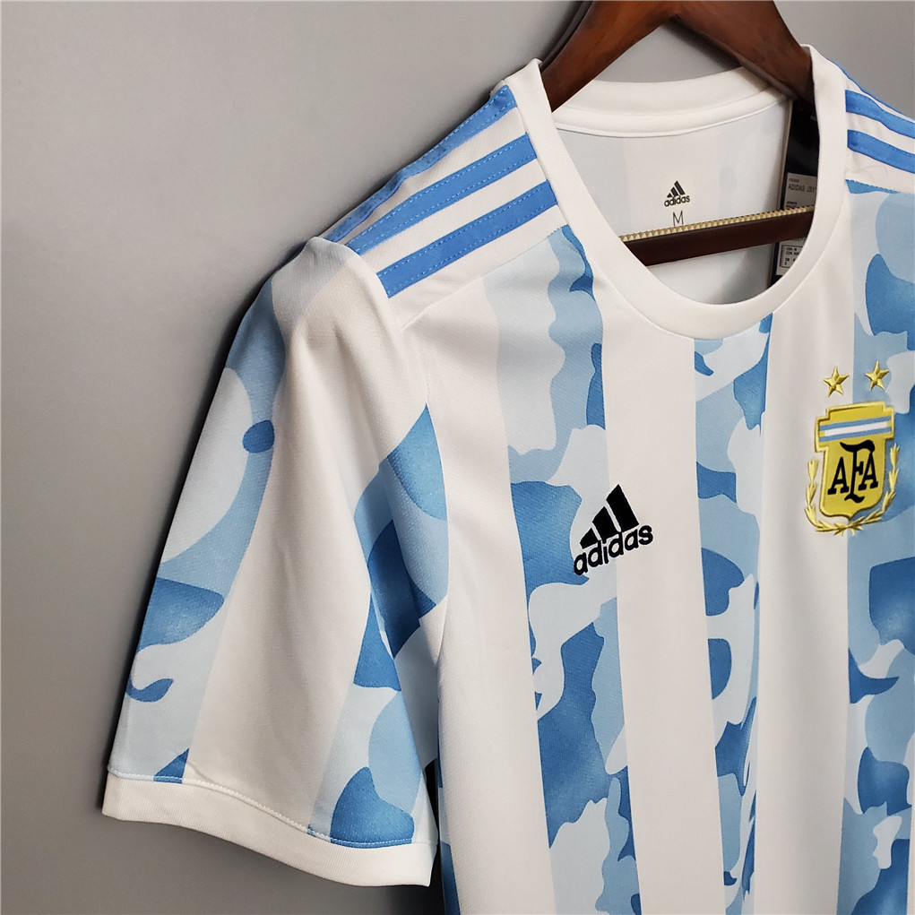 AlphaJersey-Retro Argentina 2021 Home Stadium Jersey