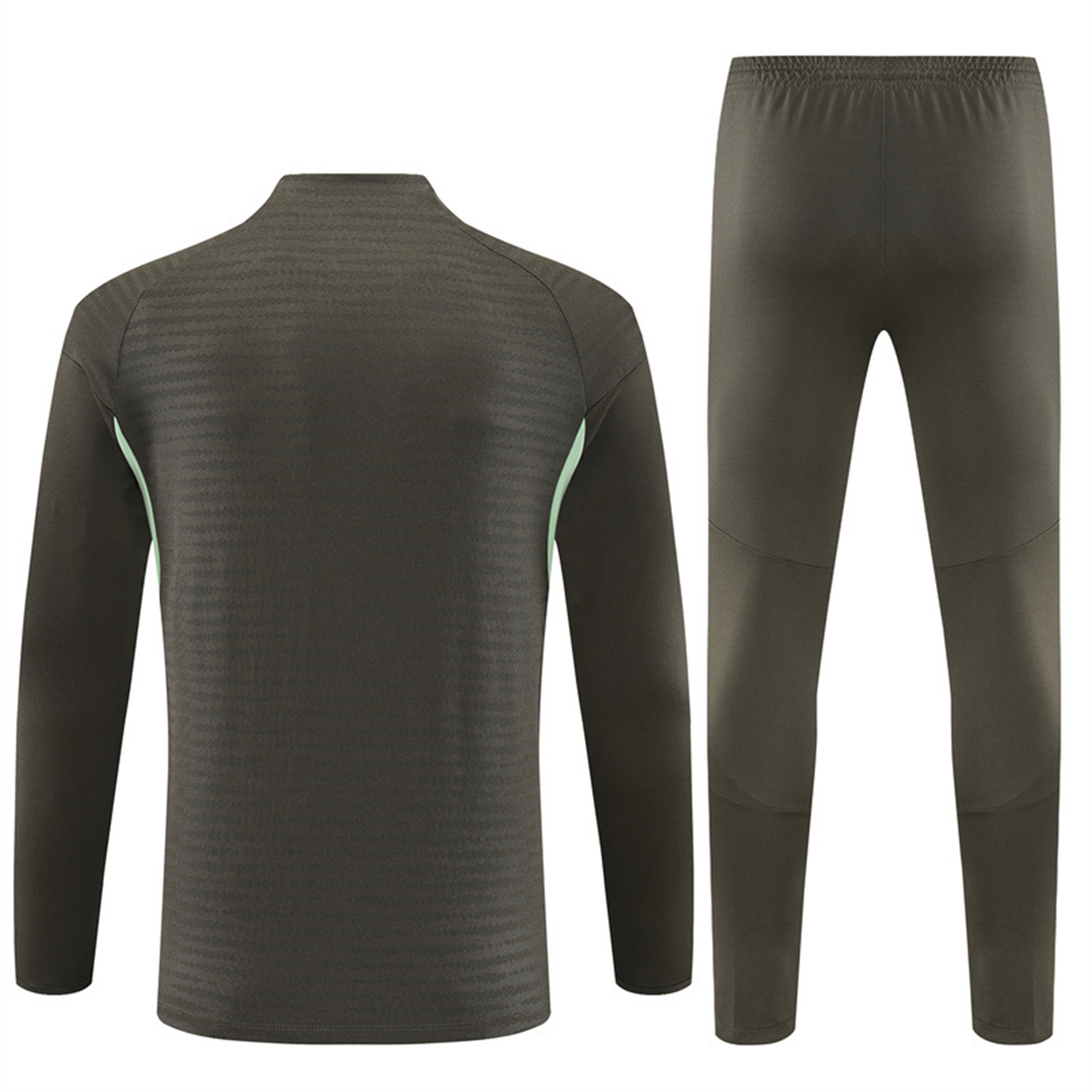 AlphaJersey-Real Madrid 25-26 Long Sleeve Training Set - Player Version - Khaki Top and Khaki Pants