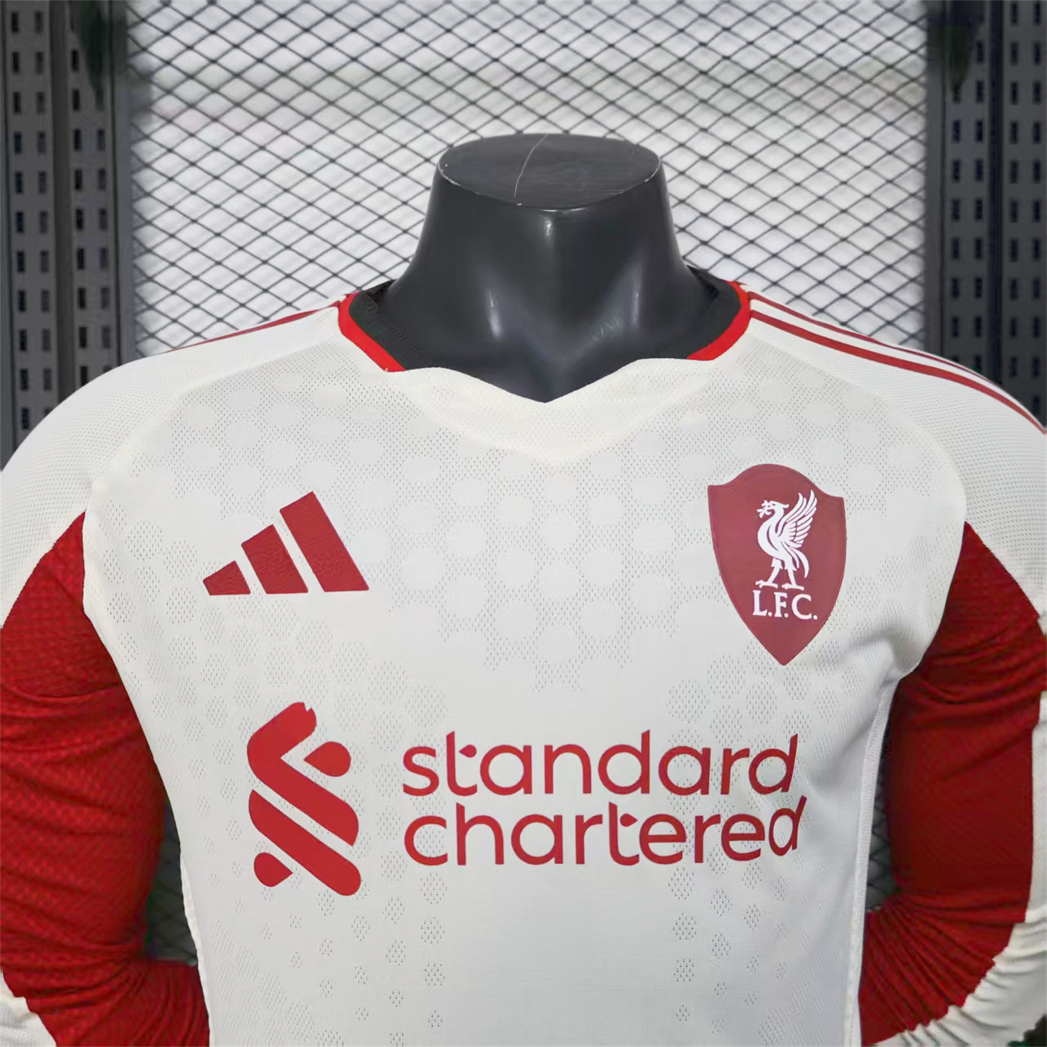 AlphaJersey-Liver.pool 25-26 Away Beige Long Sleeves Jersey - Player Version