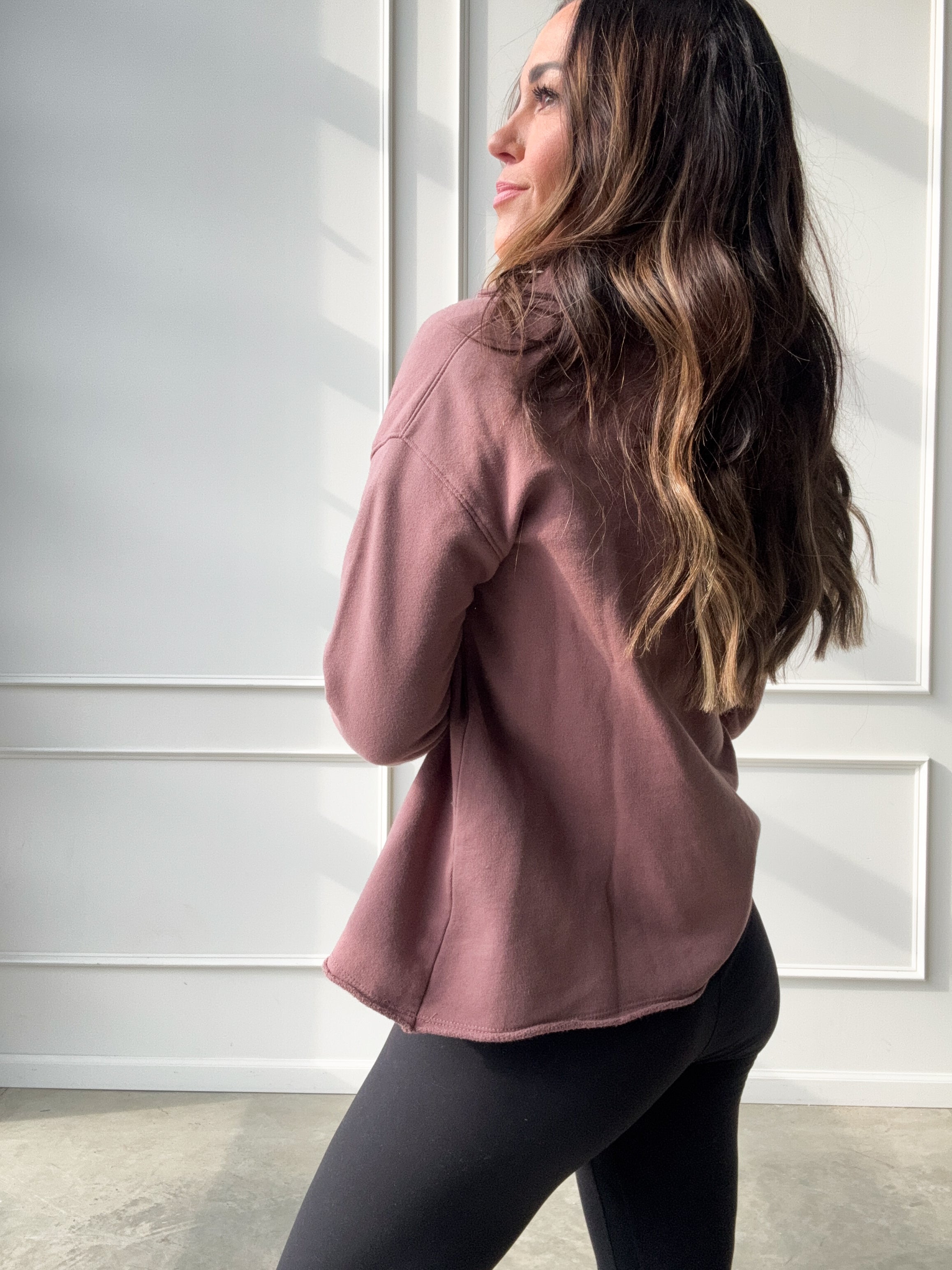 Rose Taupe Lightweight Pullover | Elegant Women's Fashion by coolavocek