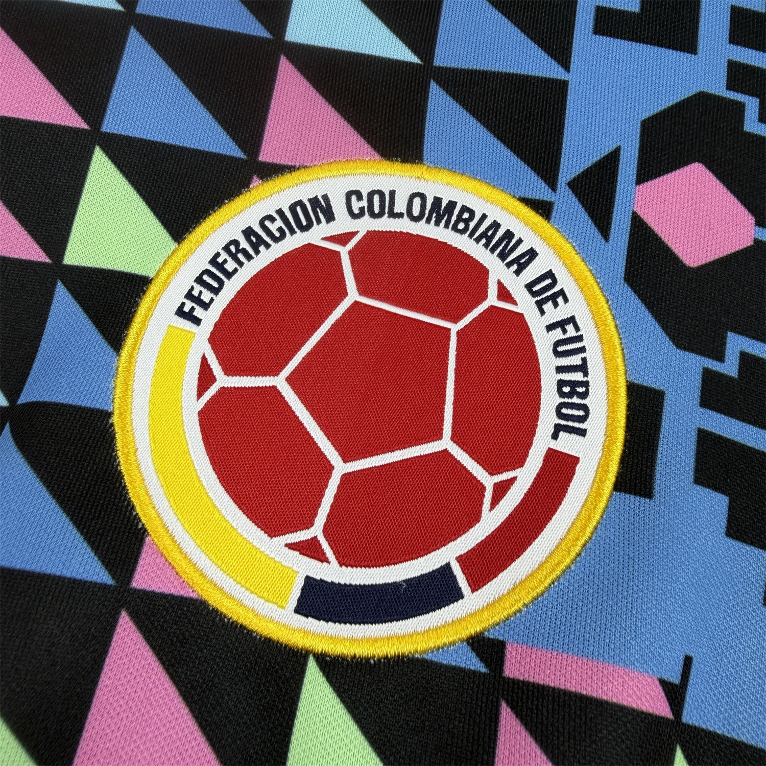 AlphaJersey-Retro Colombia 1990 Goalkeeper Long Sleeves Jersey - Fans Version