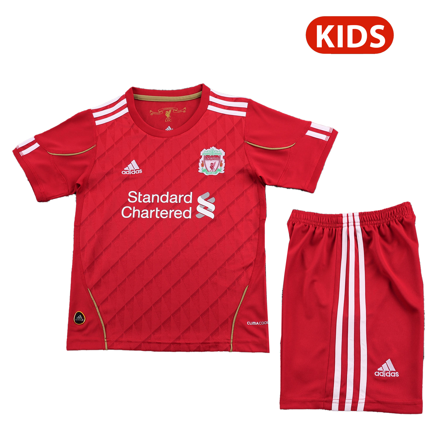 AlphaJersey-Retro Liver.pool 2010-11 Home Kids Kit
