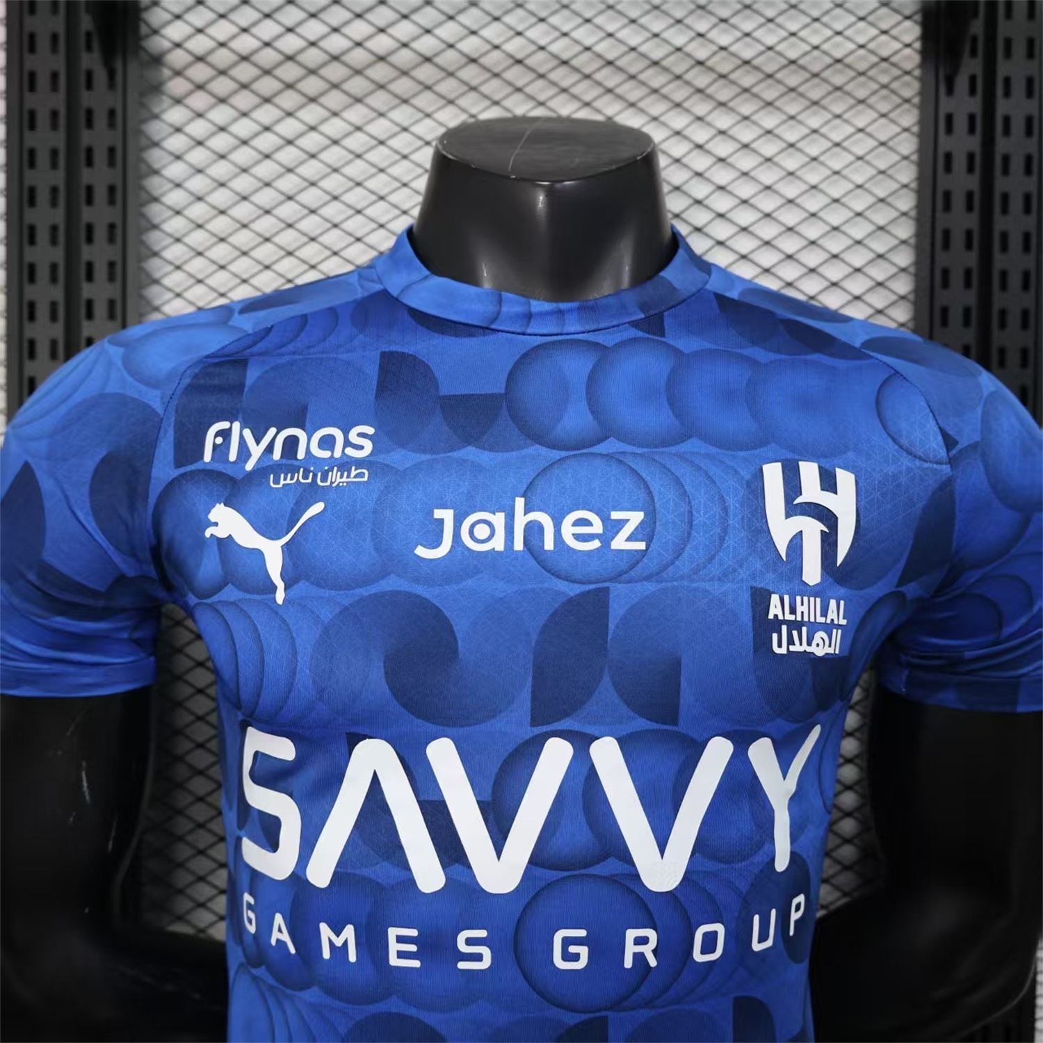 AlphaJersey-Al Hilal Riyadh Crescent 25-26 Pre-Match Training Blue Jersey - Player Version