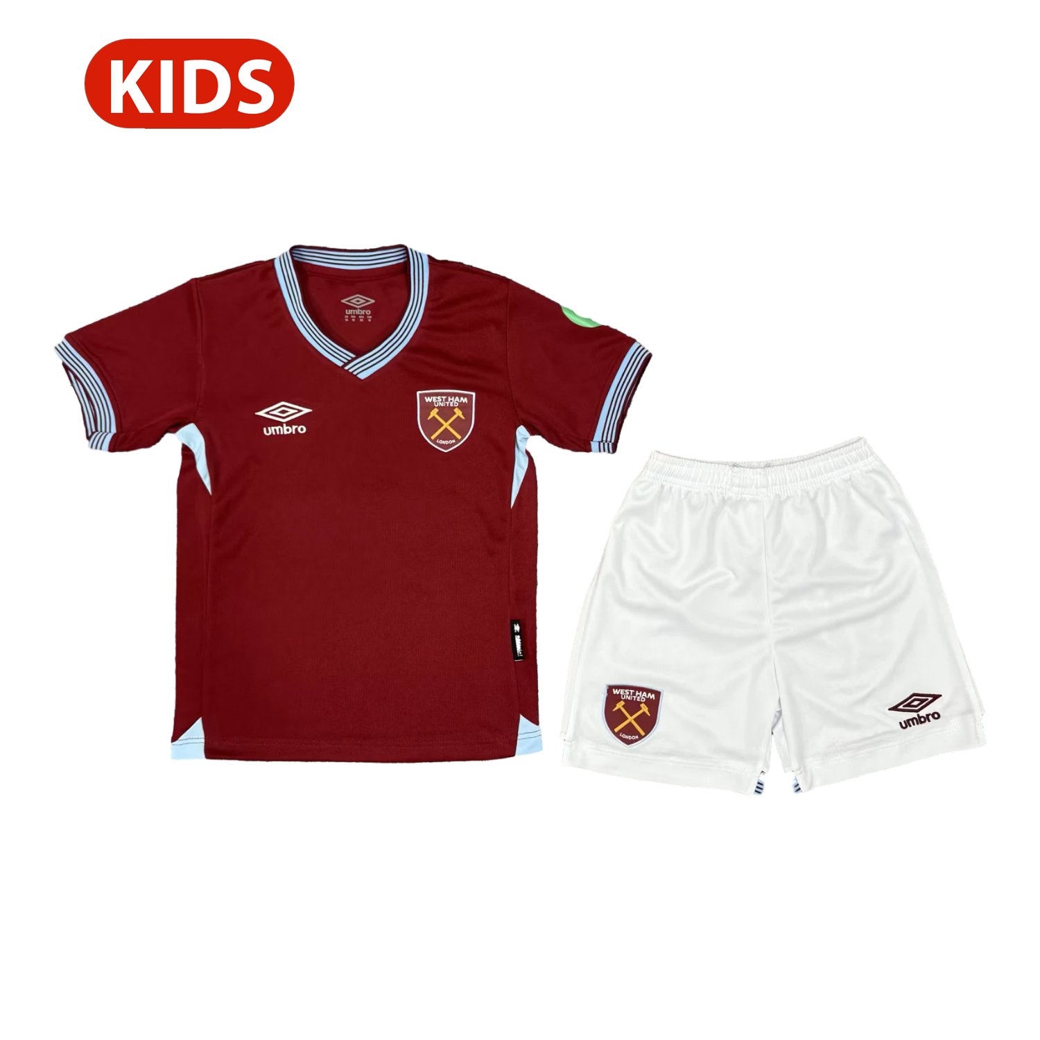 AlphaJersey-West Ham United 25-26 Home Kids Kit