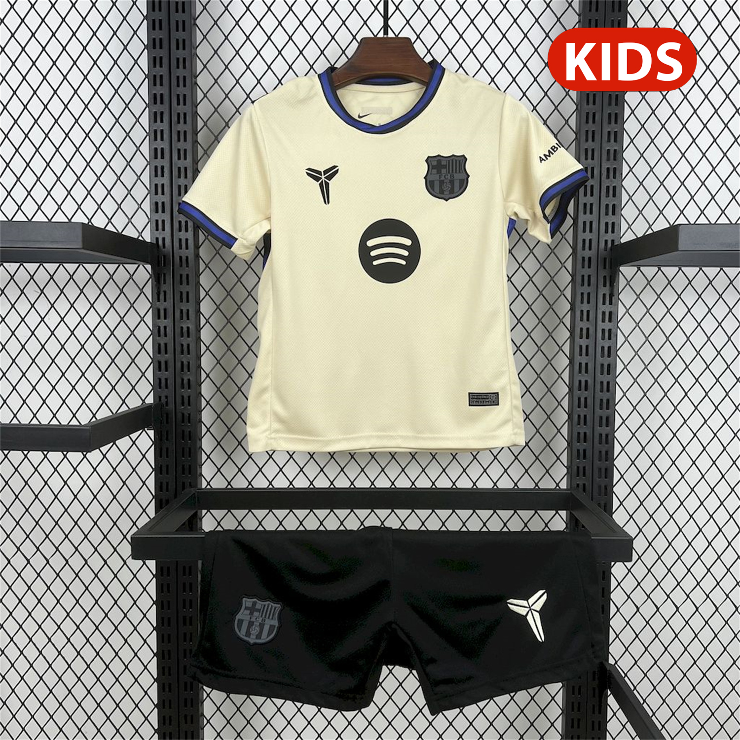 AlphaJersey-Barcelona 25-26 Away Kids Kit
