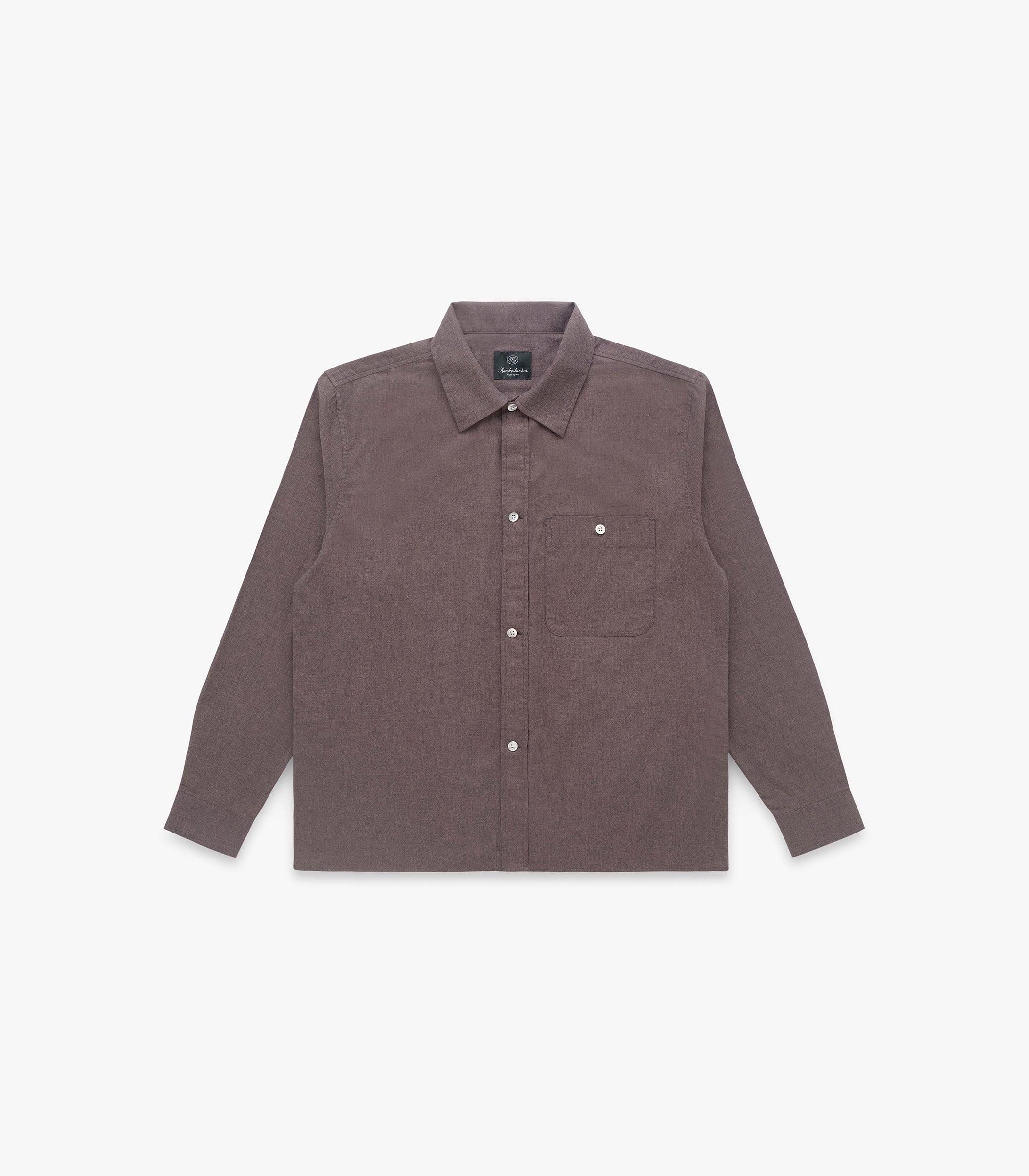 Carmine Flannel Twill Cotton Shirt | Modern Menswear by yycbvcnbmmnbm