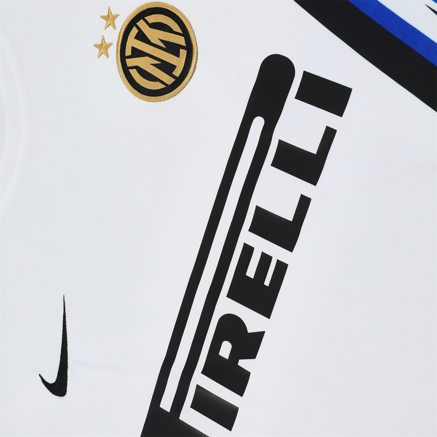 AlphaJersey-Inter Milan 25-26 Short-Sleeve Training Set - White Top & Black Shorts