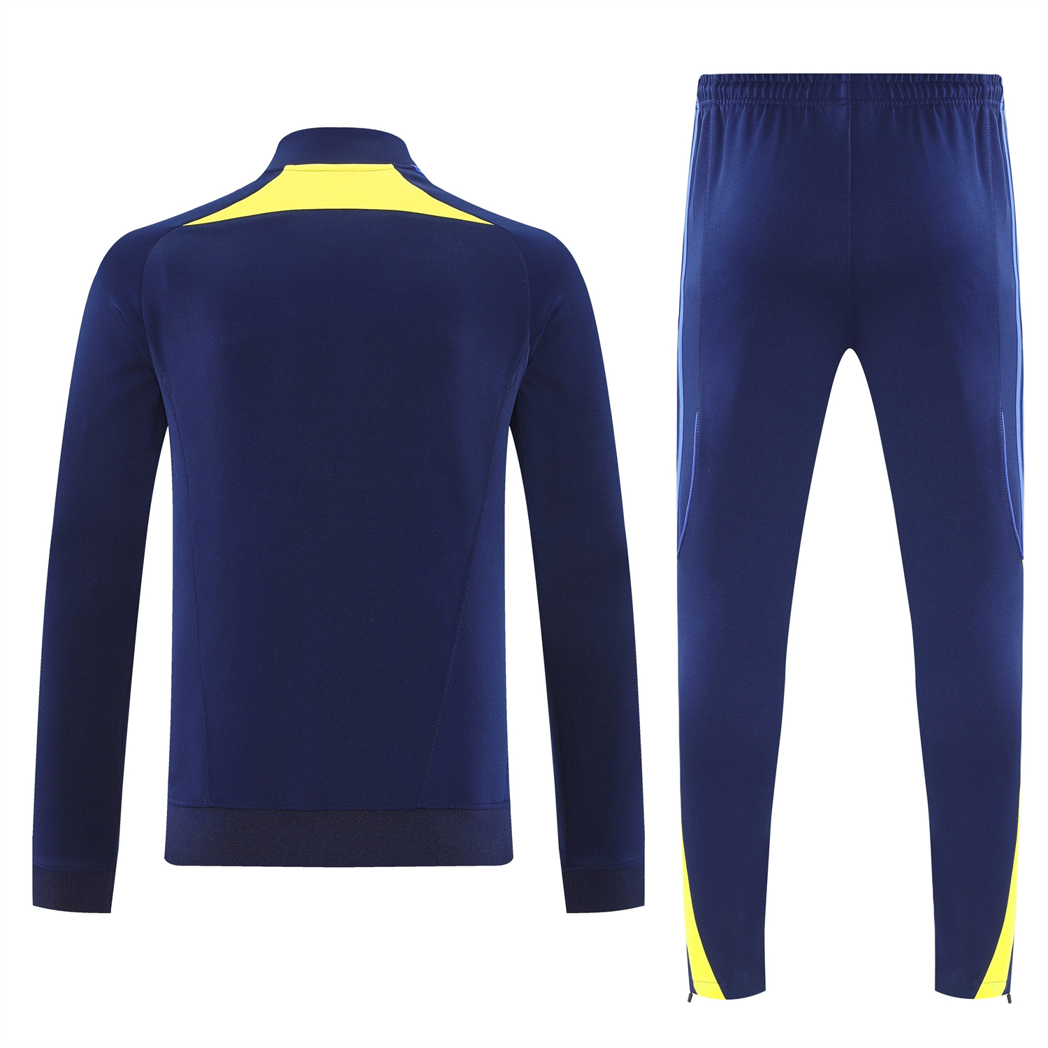 AlphaJersey-Boca Juniors 2026 Jacket Training Tracksuit - Dark Blue With Yellow Jackets & Pants