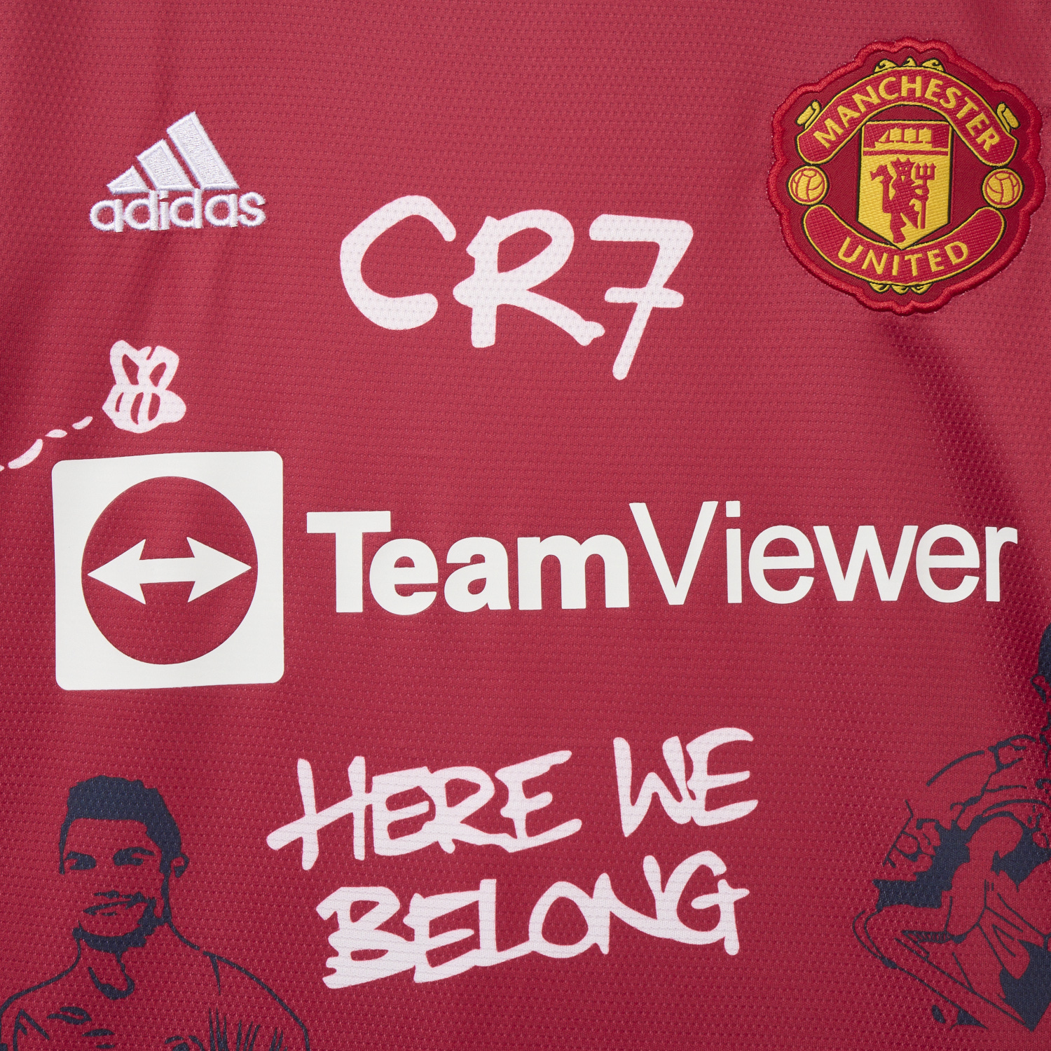 AlphaJersey-Retro Manchester United 21-22 Home Ronaldo Graffiti Edition Special Edition Jersey