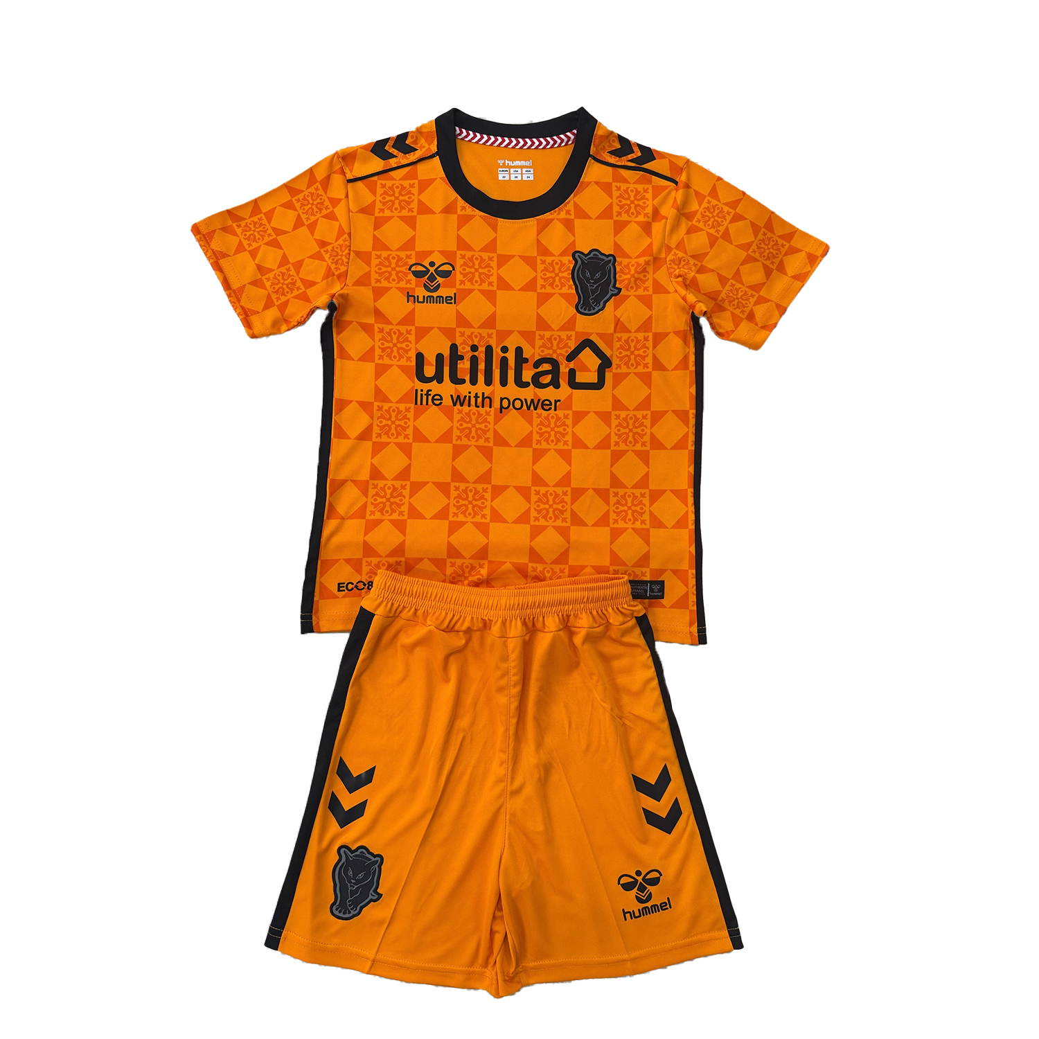 AlphaJersey-Sunderland 25-26 Orange Goalkeeper Kids Kit