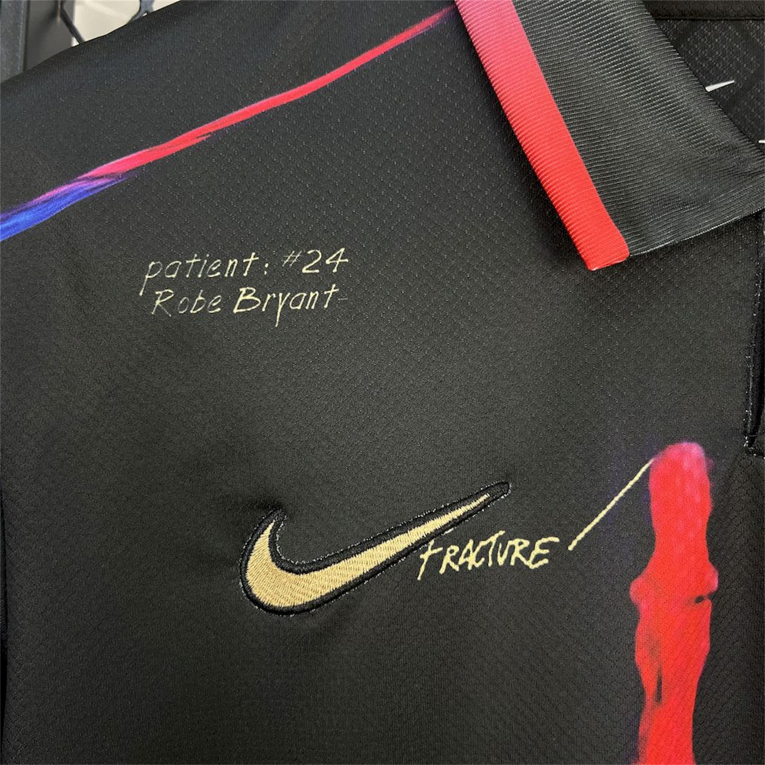 AlphaJersey-Barcelona 25-26 Red & Blue Palm Black Jersey - Fans Version