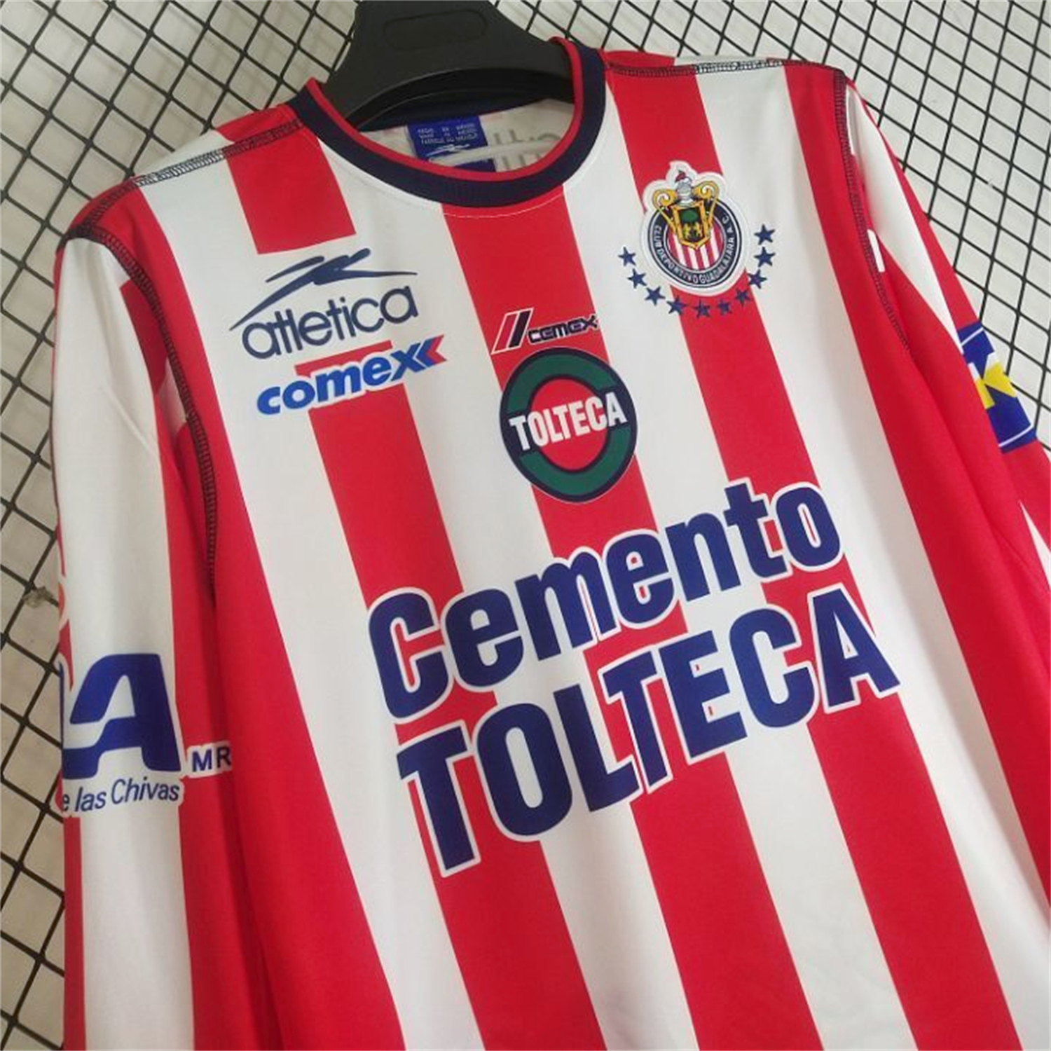 AlphaJersey-Retro Chivas de Guadalajara 2002-03 Home Long Sleeves Jersey