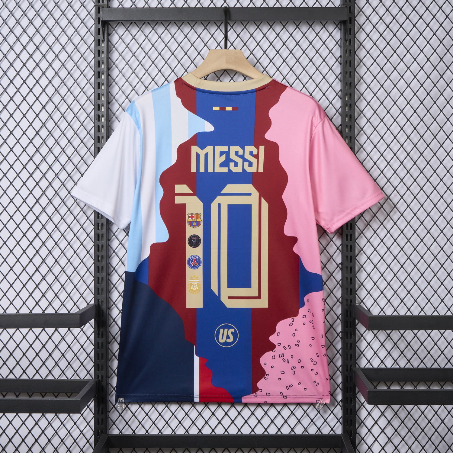 AlphaJersey-Messi Career Commemorative Jersey - Fans Version - Barcelona Argentina Paris Saint-Germain PSG INT M.A.M