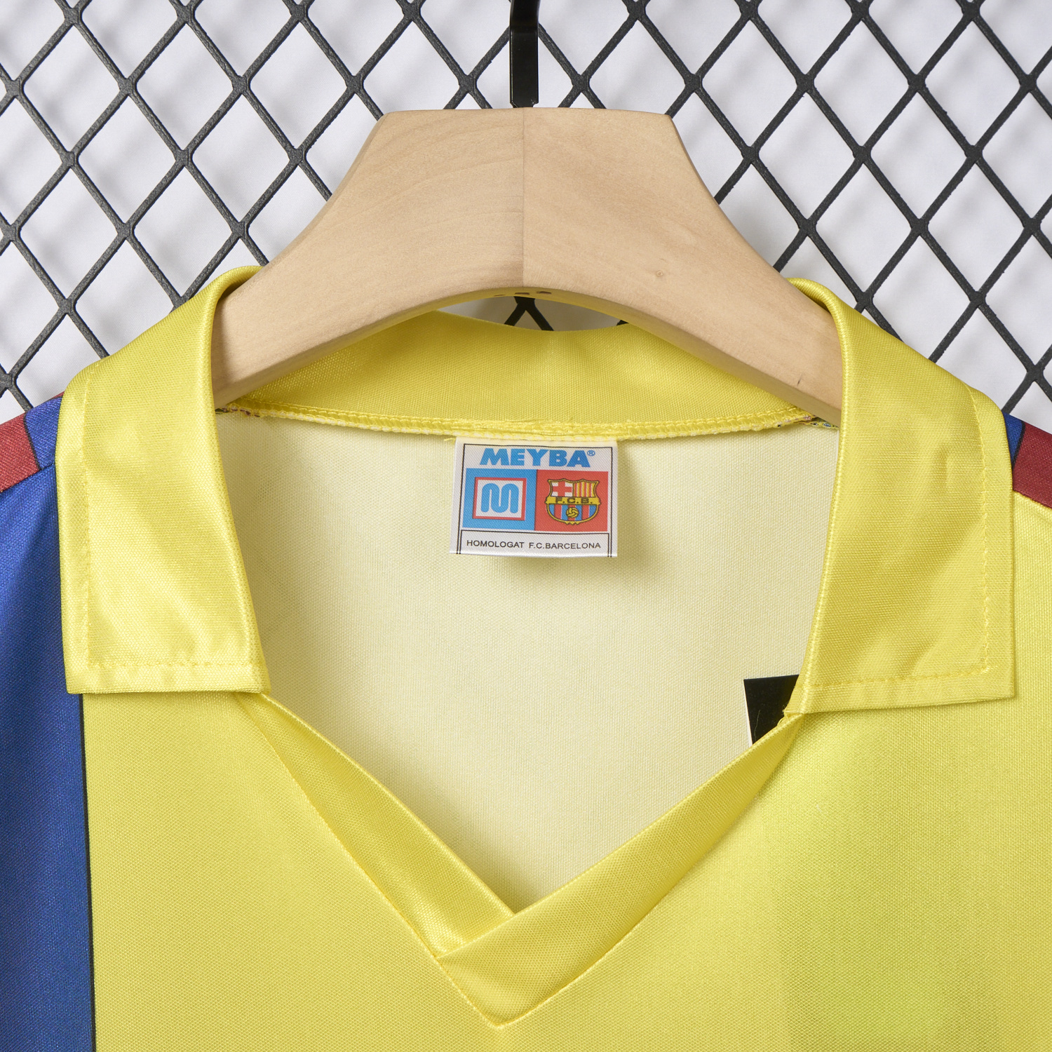 AlphaJersey-Retro Barcelona 1982-84 Away Yellow Jersey
