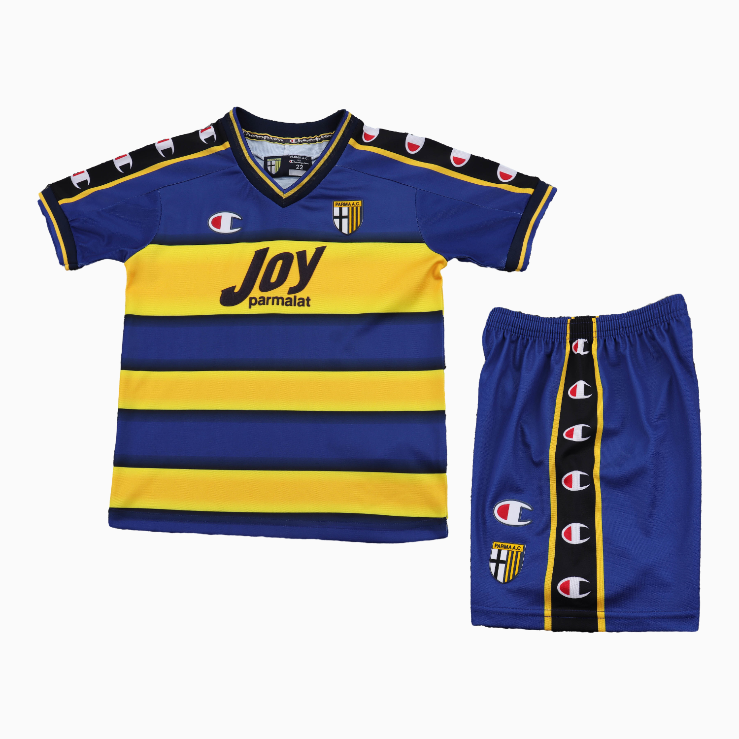 AlphaJersey-Retro Parma 2001-02 Home Kids Kit