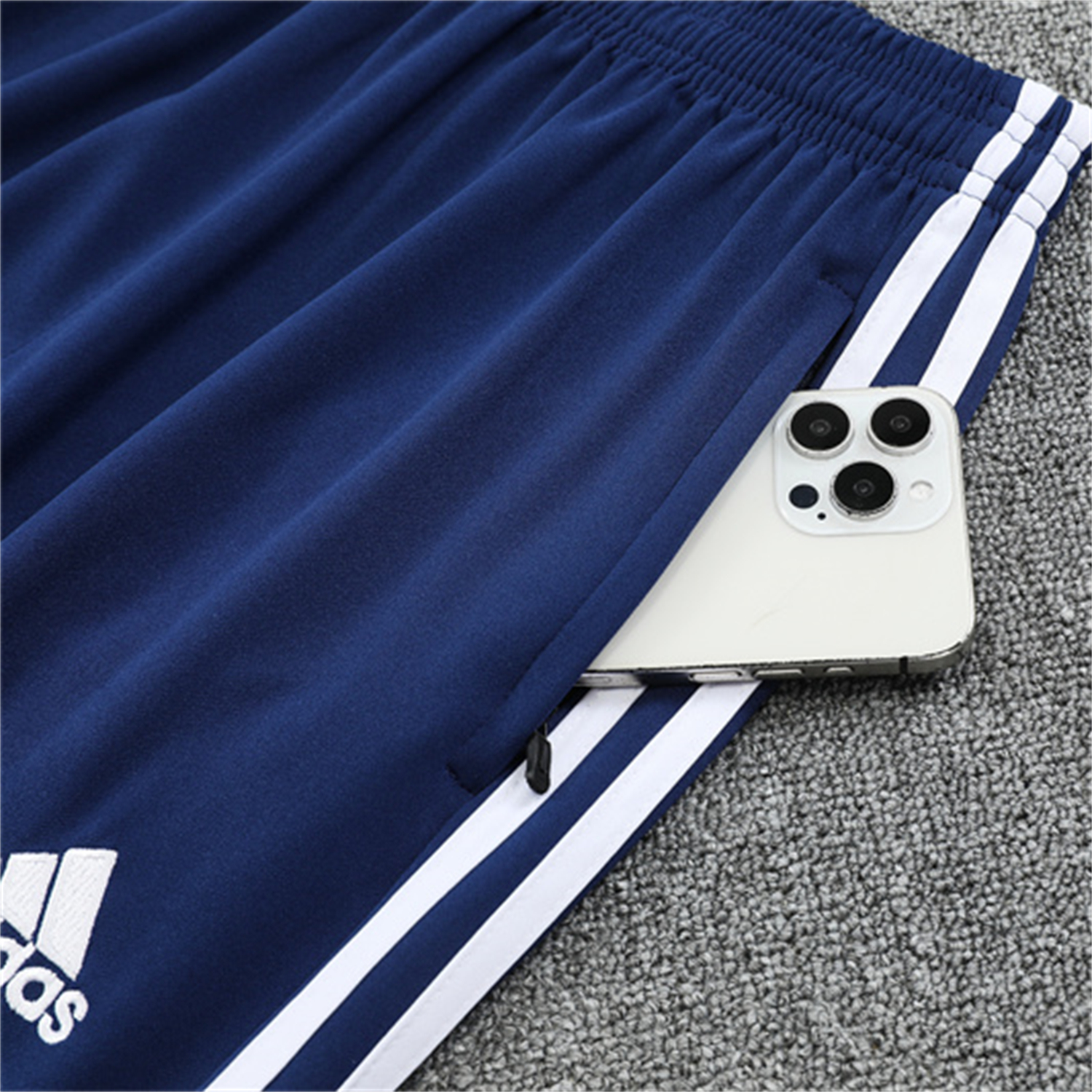 AlphaJersey-Real Madrid 25-26 Long Sleeve Training Set - Throwback Royal Blue Top and Pants