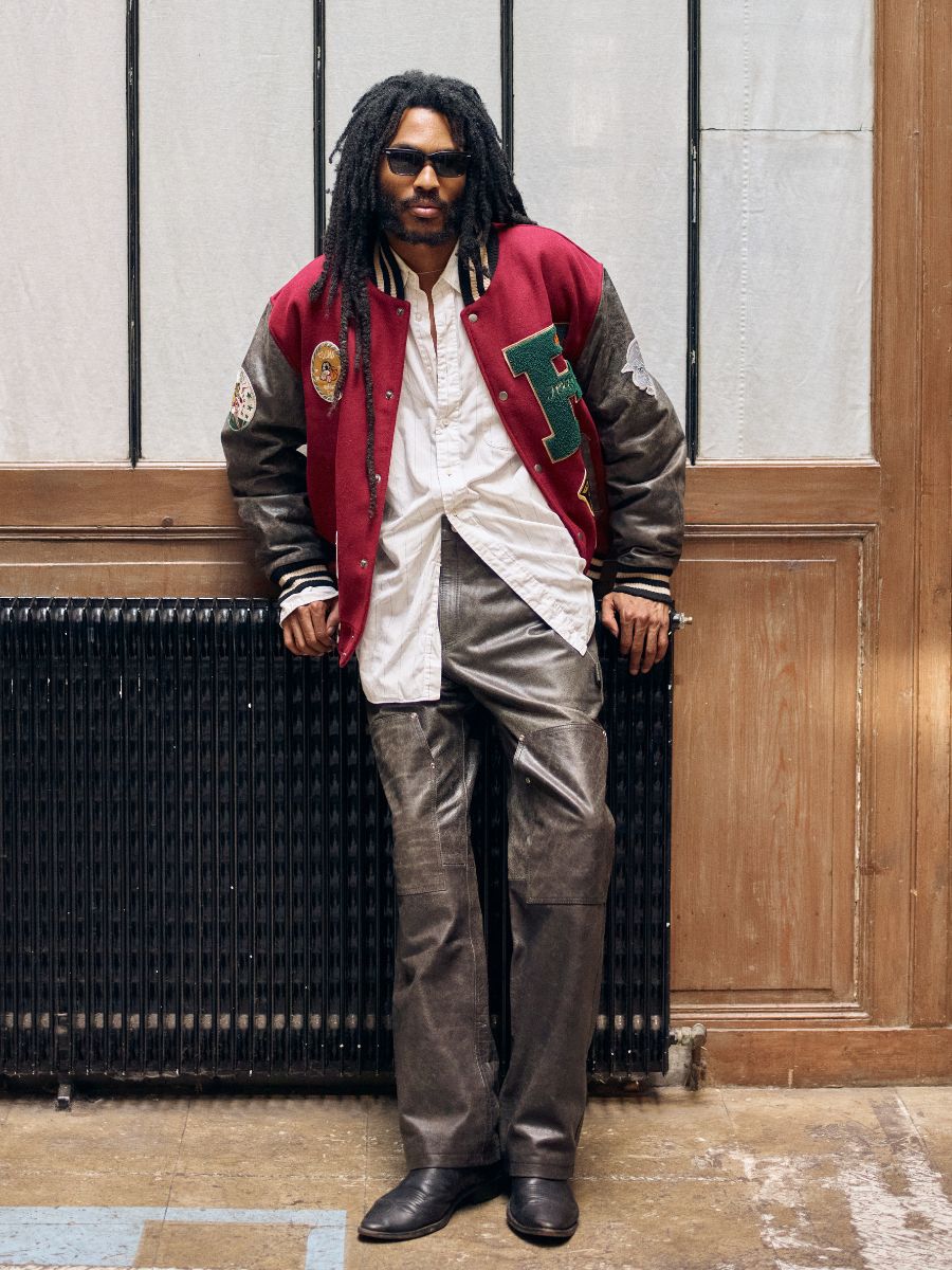 Distressed Genuine Leather Carpenter Pants | Modern Menswear by yycbvcnbmmnbm