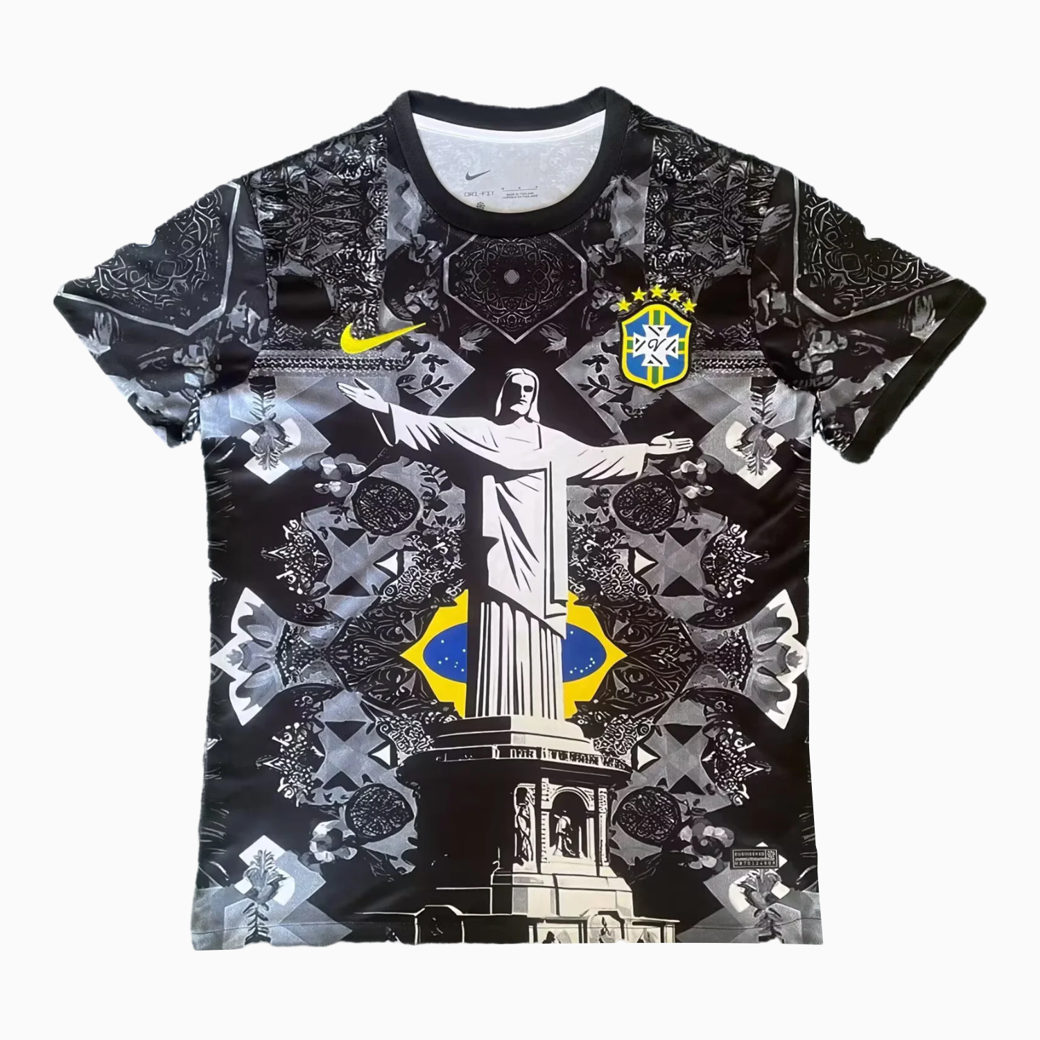 AlphaJersey-Brazil 25-26 Jesus Deep Grey Special Jersey - Fans Version