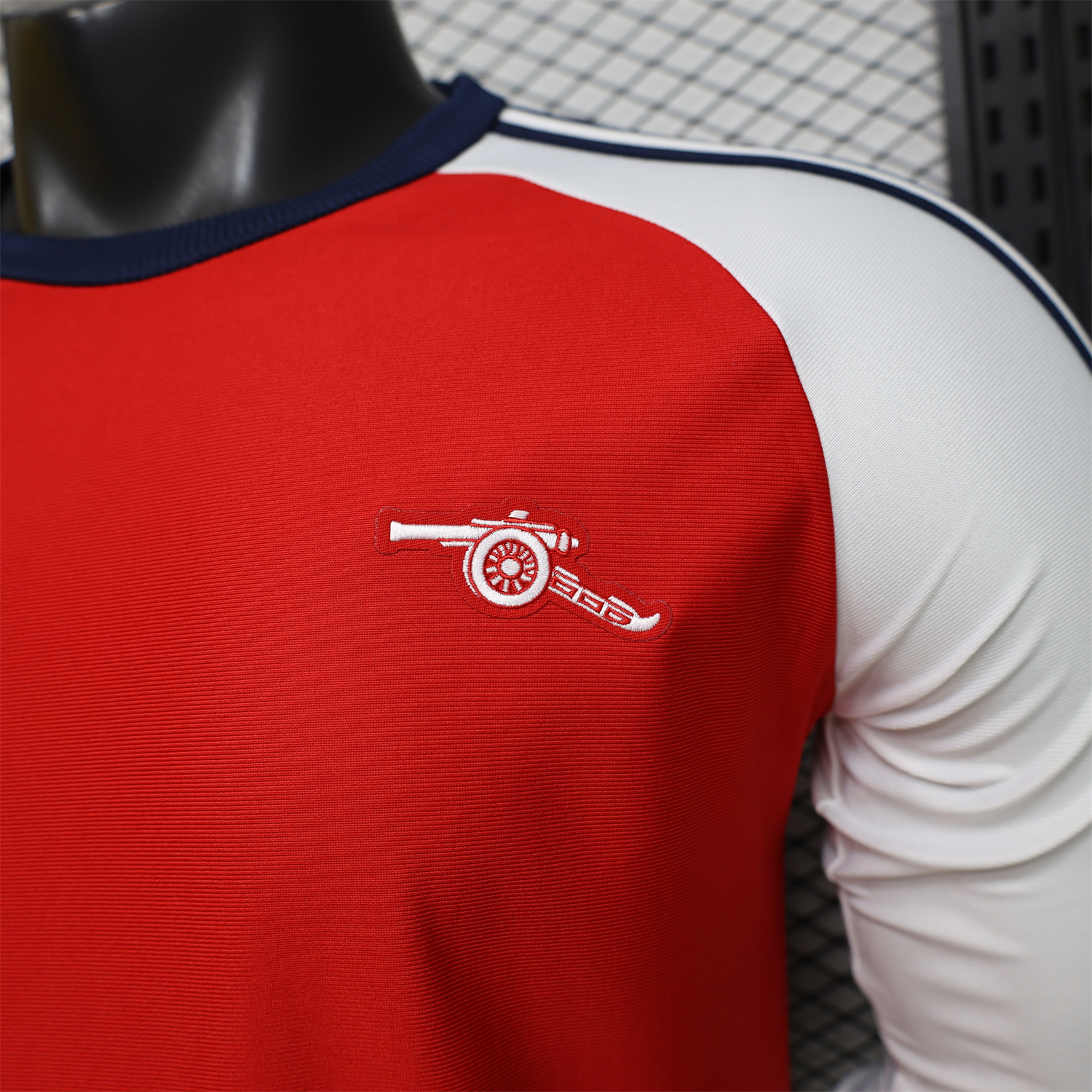 AlphaJersey-Arsenal 25-26 Red With White Casual Long Sleeves Jersey - Player Version
