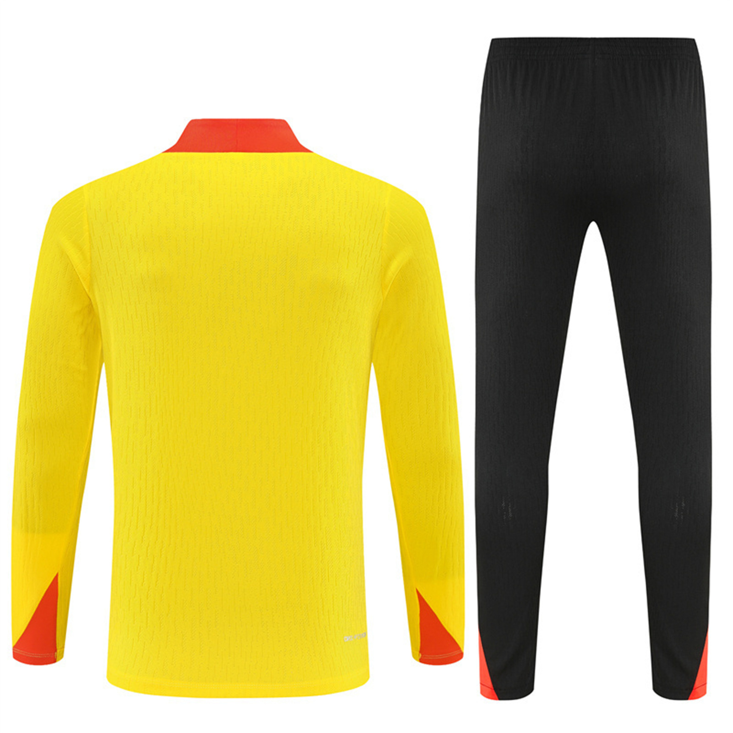 AlphaJersey-Brazil 25-26 Long Sleeve Training Set - Player Version - Yellow Top and Black Pants