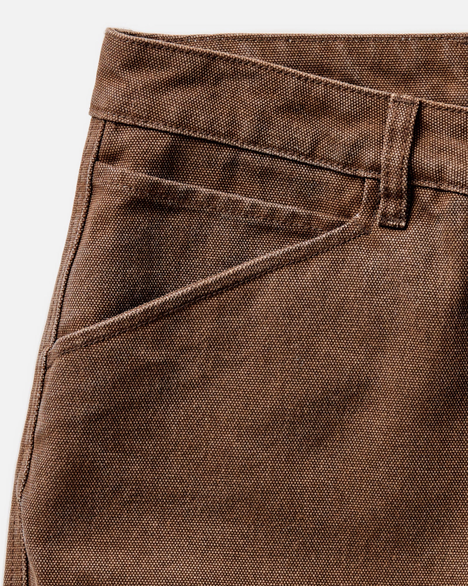 The Camp Pant in Aged Penny Chipped Canvas | Modern Menswear by yycbvcnbmmnbm