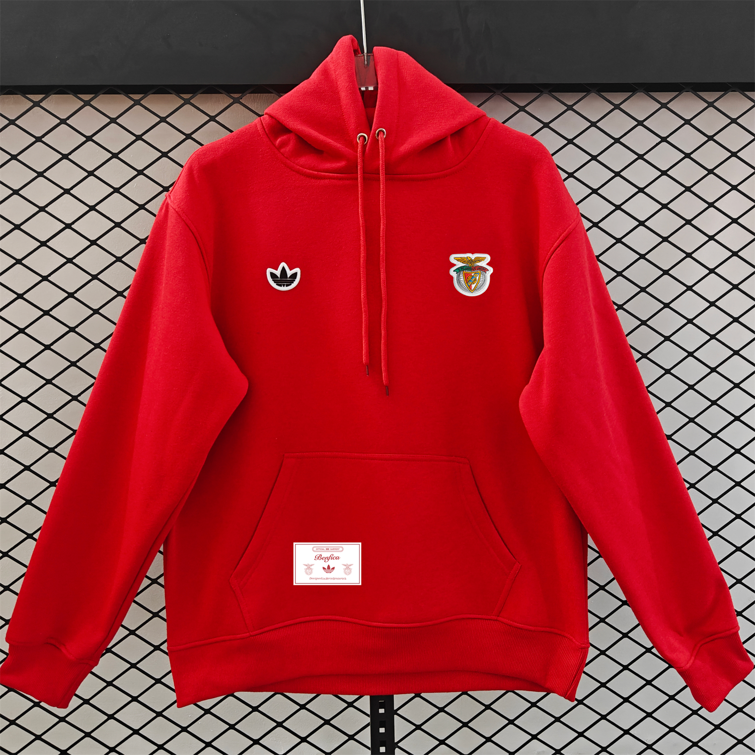 AlphaJersey-Benfica 25-26 Originals Terrace Icon Unisex Pullover Hoodie