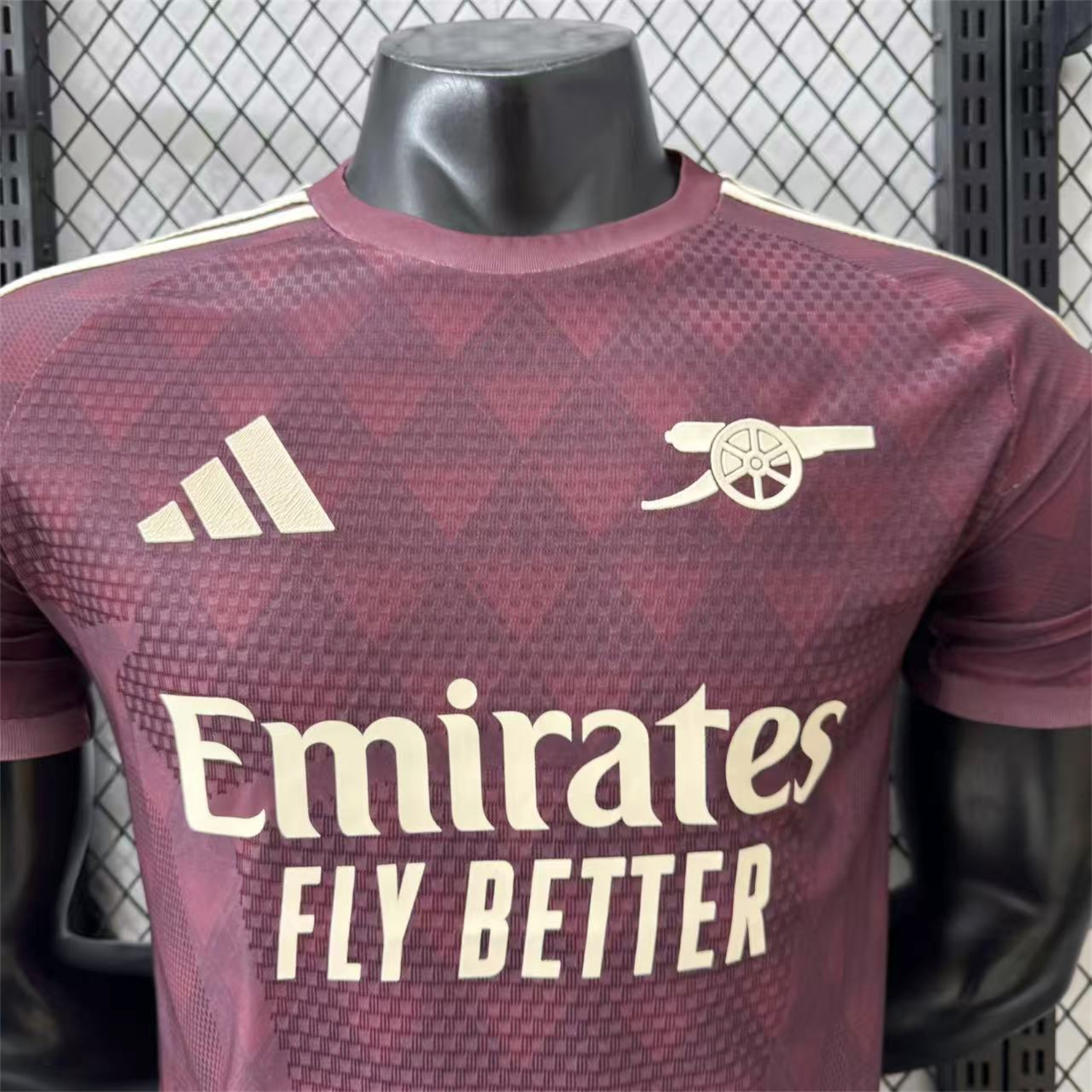 AlphaJersey-Arsenal 26-27 Yellow Sponsors Wine Red Special Jersey - Player Version