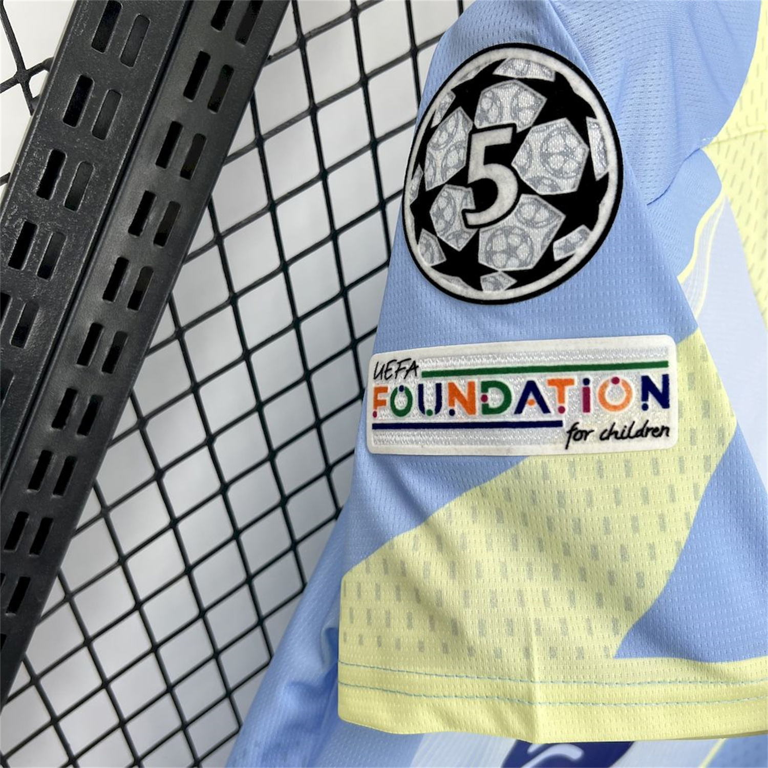 AlphaJersey-Barcelona 25-26 T90 Yellow Lines Light Blue Special Jersey - Fans Version
