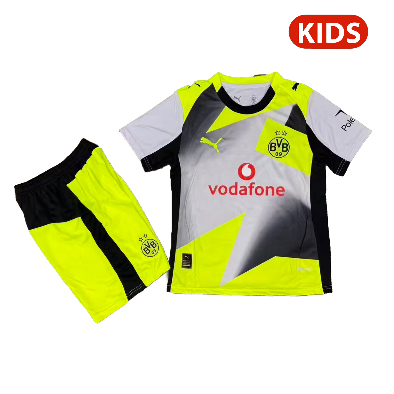 AlphaJersey-Dortmund 25-26 Away Silver Mist Kids Kit