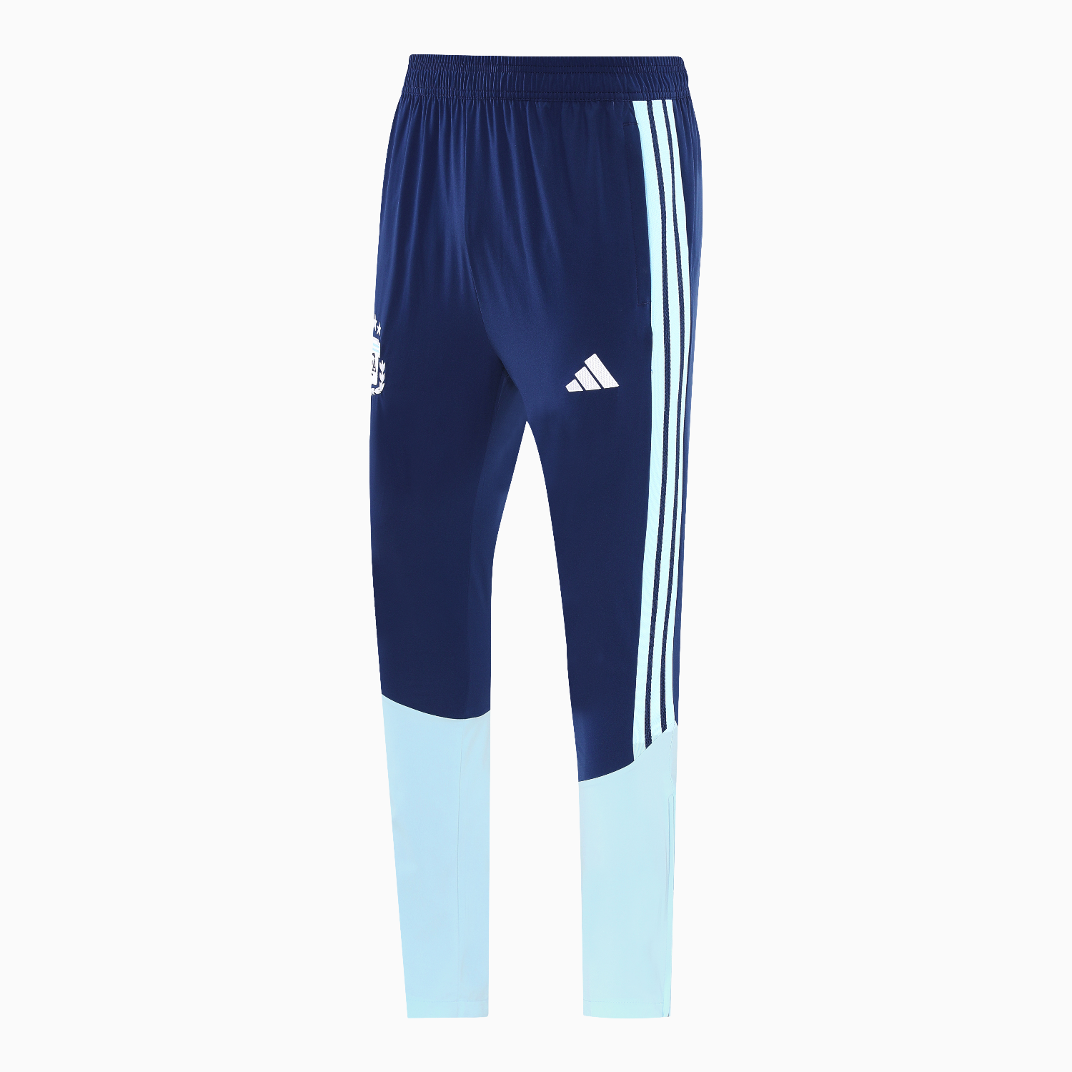 AlphaJersey-Argentina 2026 Hooded Windbreaker Training Set - White Top & Dark Blue Pants